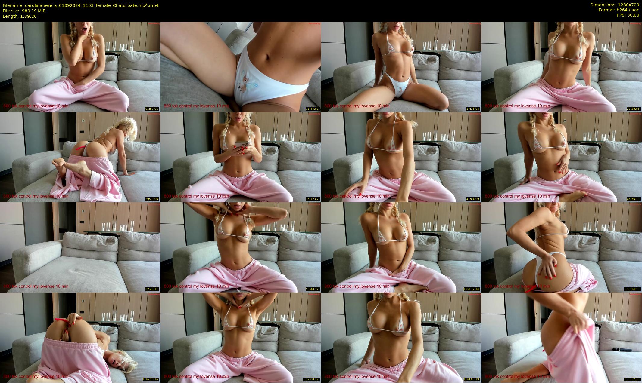 carolinaherera — 100 minute Chaturbate female cam show recording, 720p, Sep 1, 2024