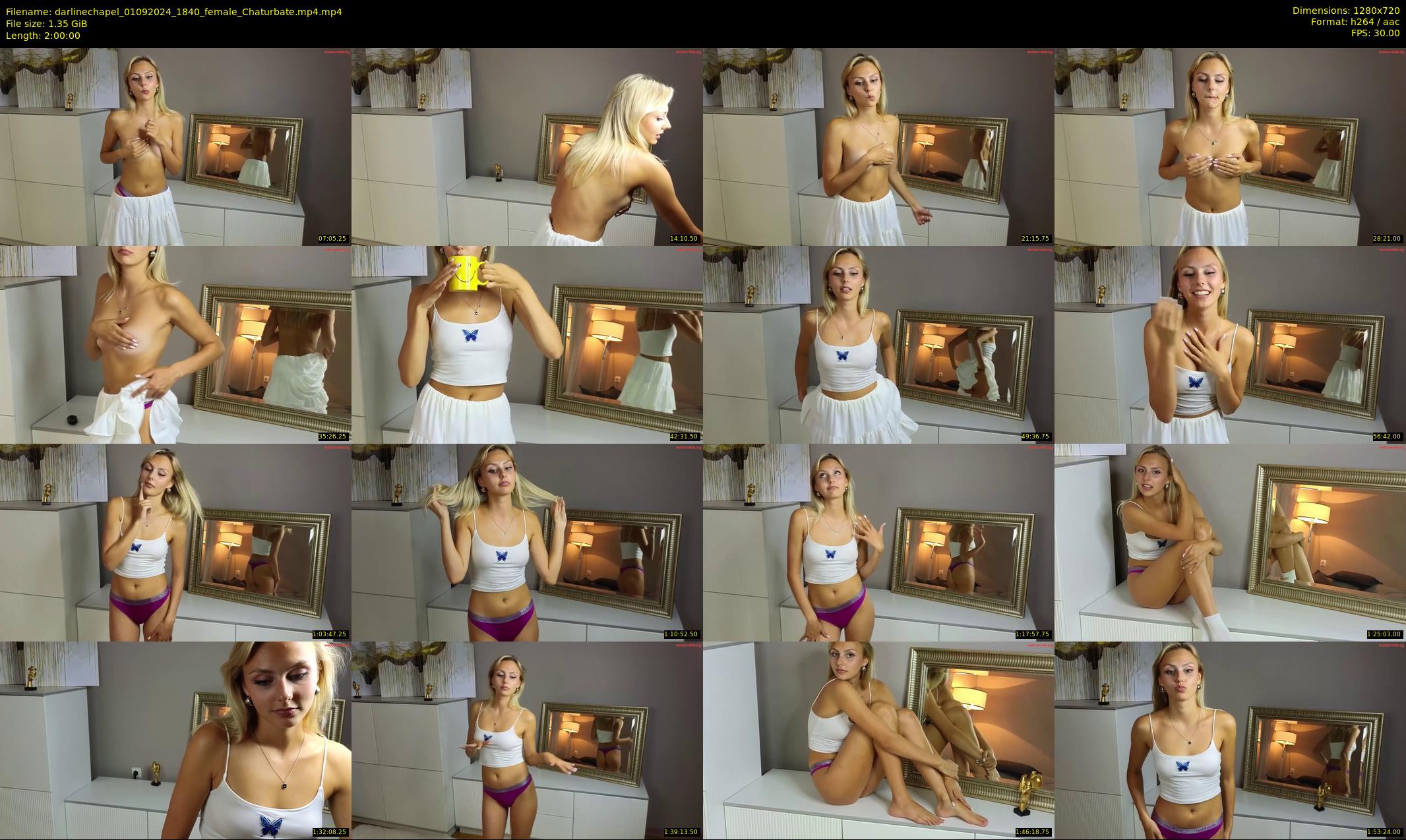 darlinechapel — 120 minute Chaturbate female cam show recording, 720p, Sep 1, 2024