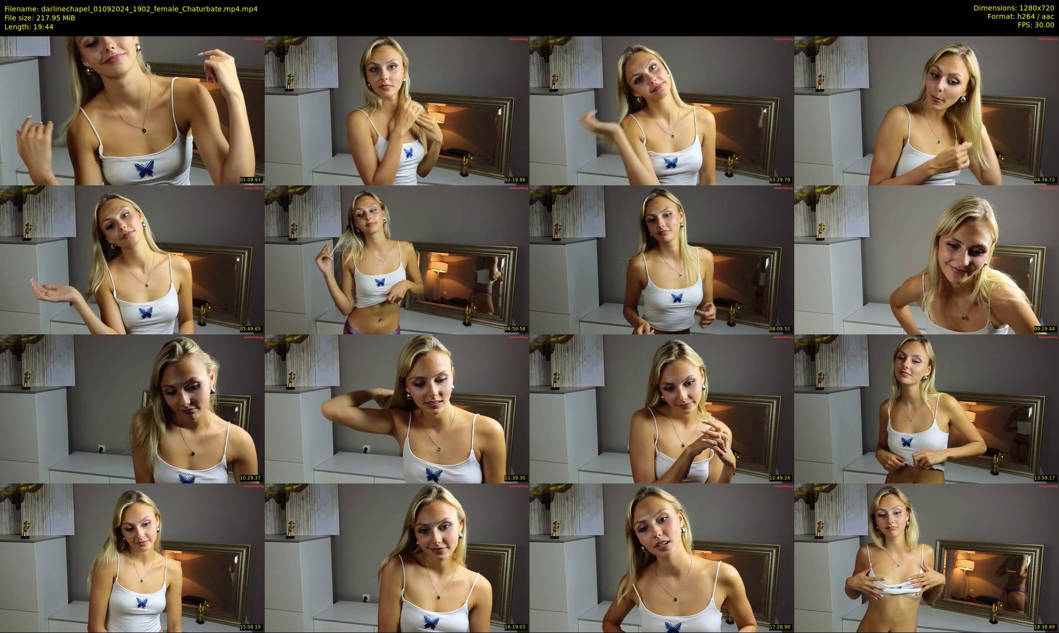 darlinechapel — 20 minute Chaturbate female cam show recording, 720p, Sep 1, 2024