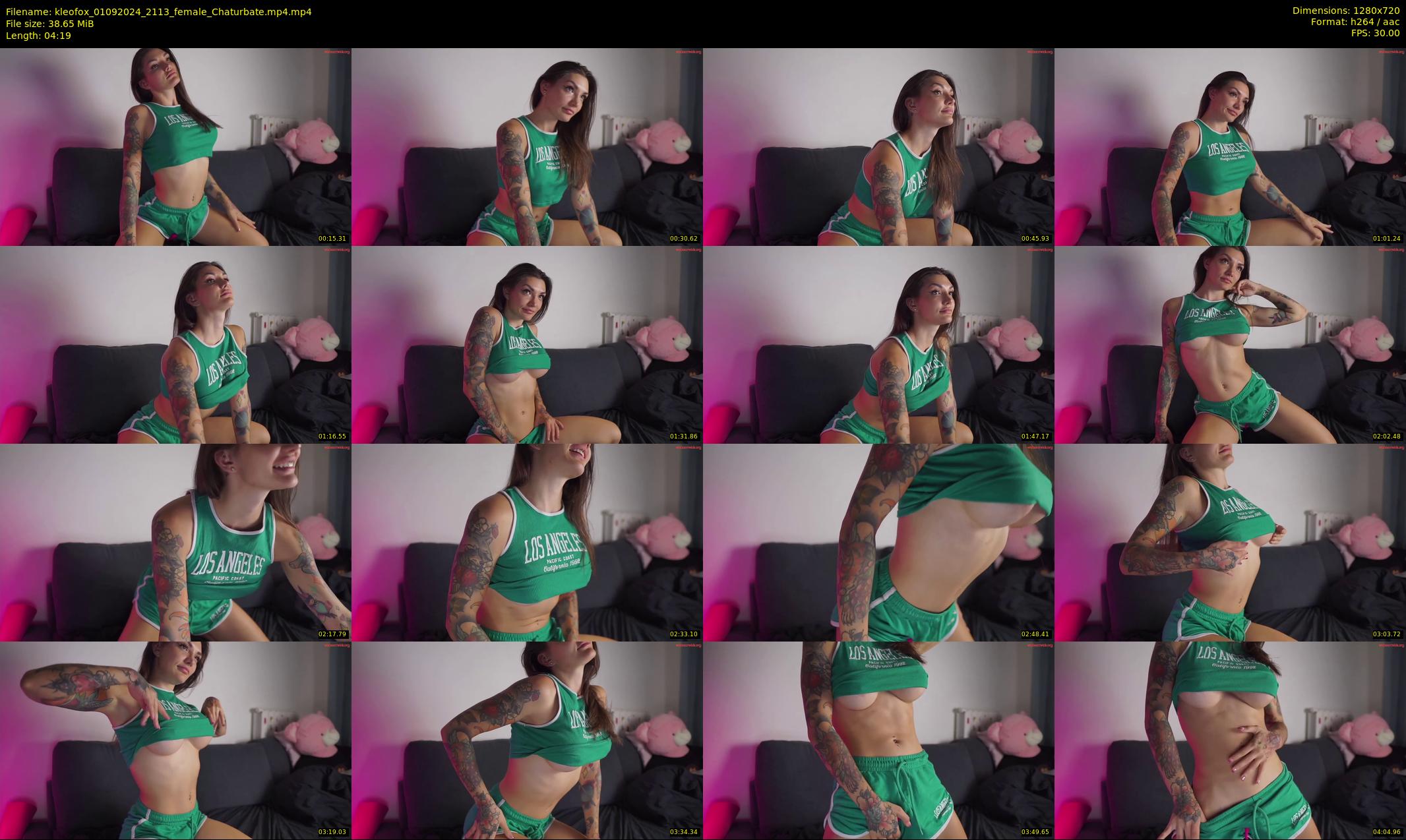 kleofox — 5 minute Chaturbate female cam show recording, 720p, Sep 1, 2024