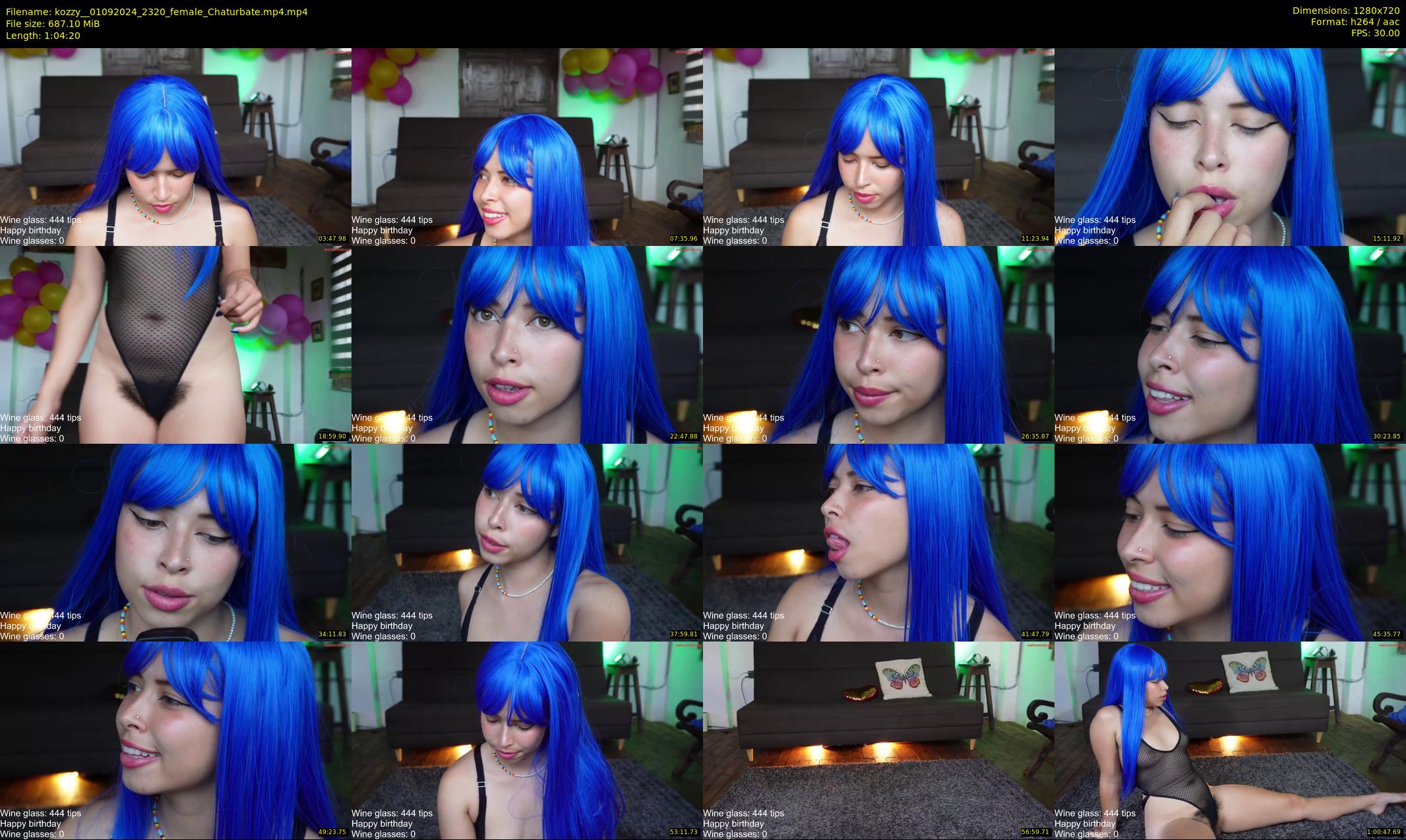 kozzy_ — 65 minute Chaturbate female cam show recording, 720p, Sep 1, 2024