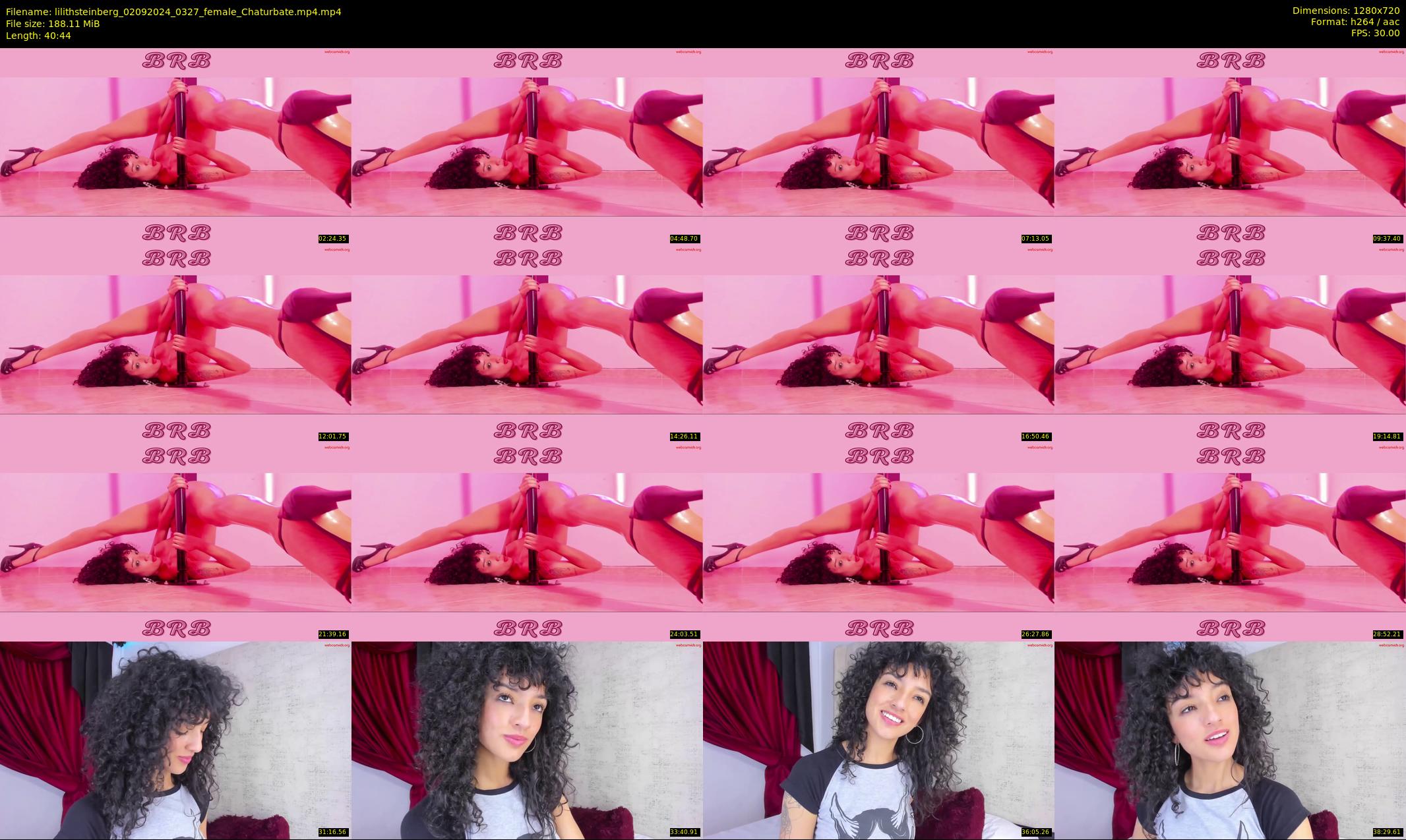 lilithsteinberg — 41 minute Chaturbate female cam show recording, 720p, Sep 2, 2024