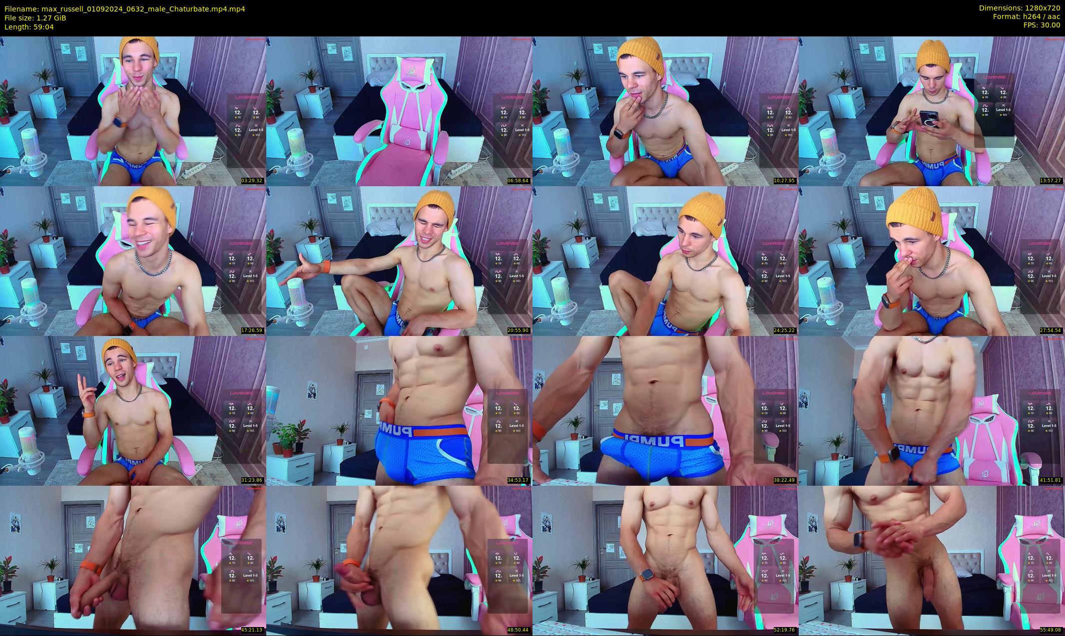 max_russell — 60 minute Chaturbate male cam show recording, 720p, Sep 1, 2024