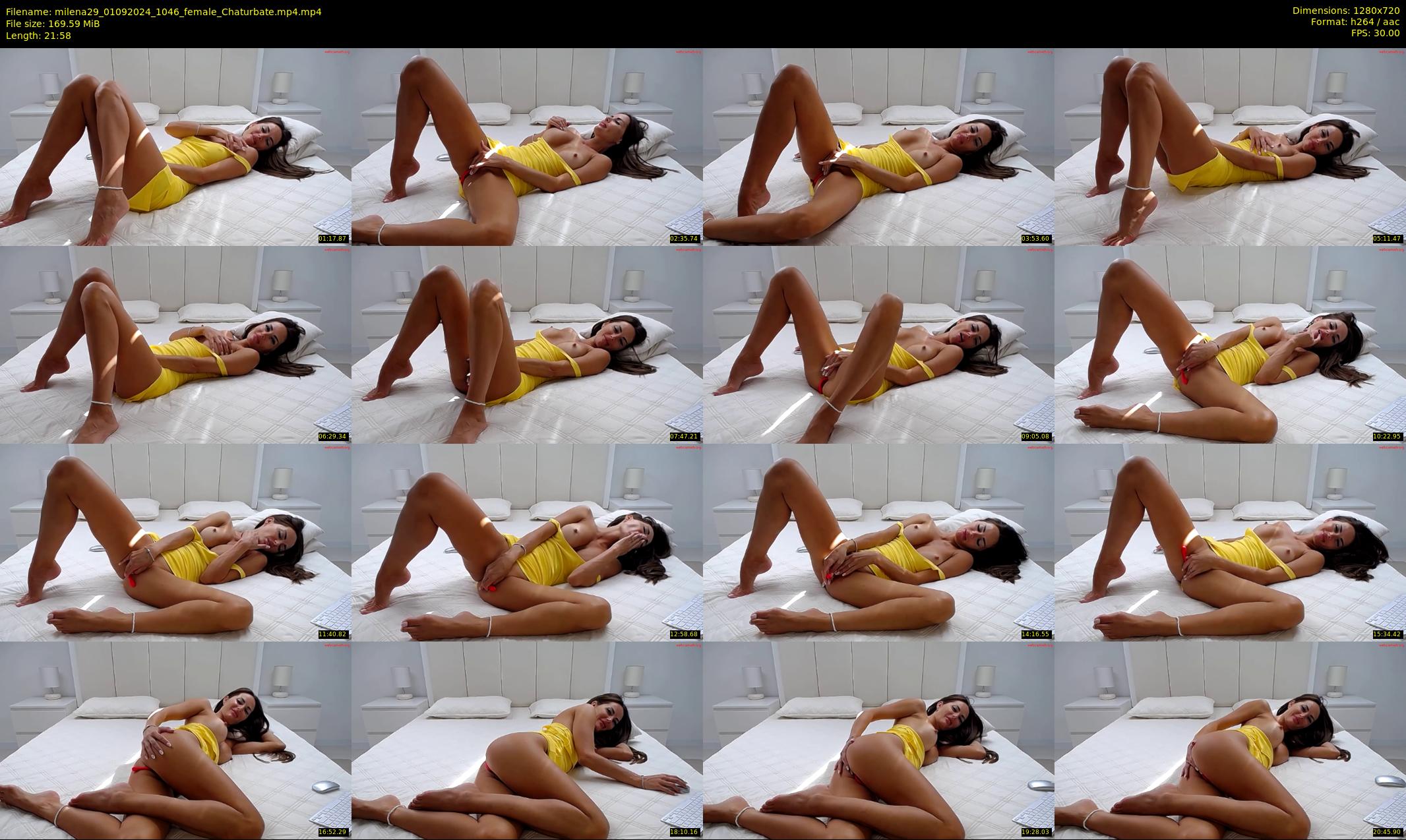milena29 — 22 minute Chaturbate female cam show recording, 720p, Sep 1, 2024