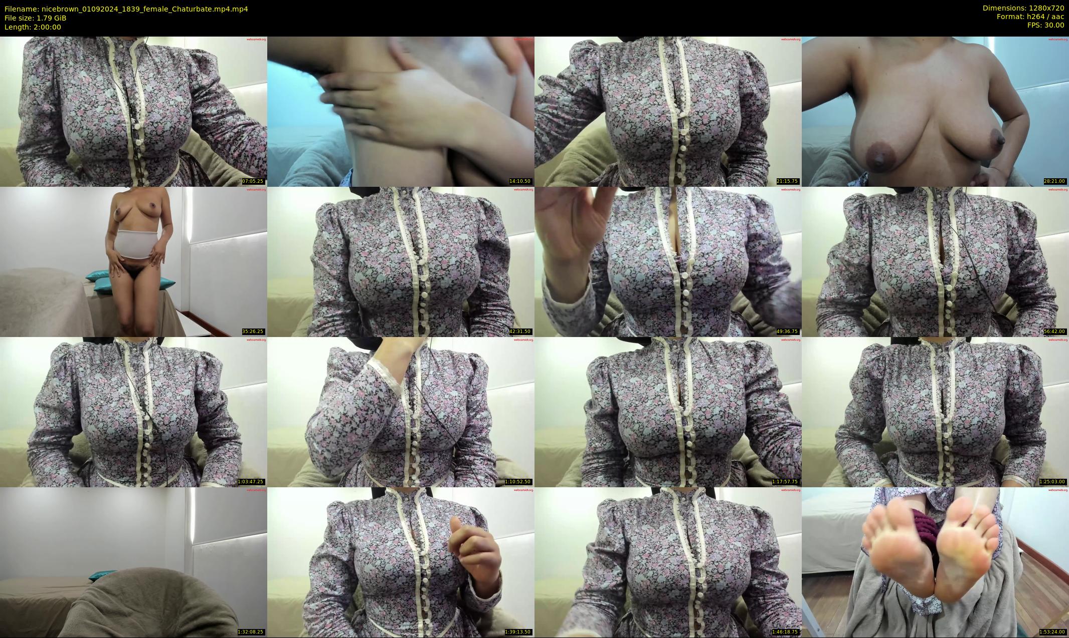 nicebrown — 120 minute Chaturbate female cam show recording, 720p, Sep 1, 2024