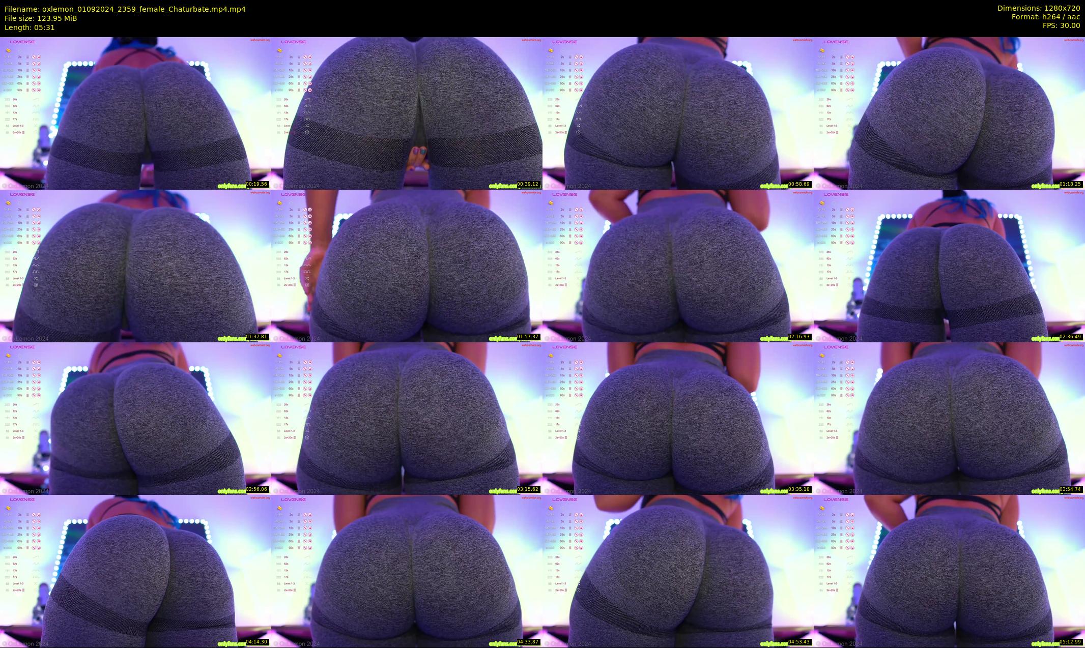 oxlemon — 6 minute Chaturbate female cam show recording, 720p, Sep 1, 2024