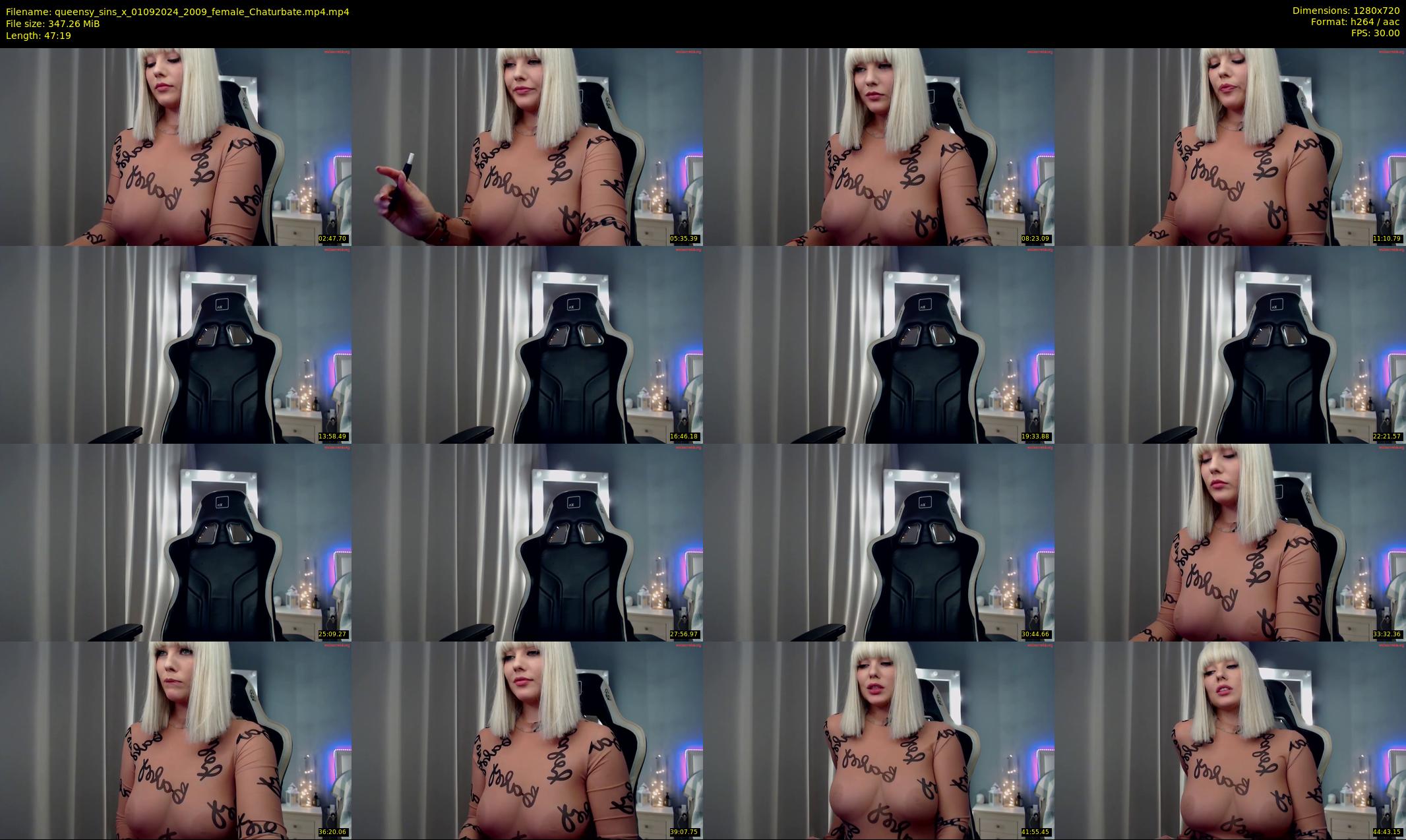 queensy_sins_x — 48 minute Chaturbate female cam show recording, 720p, Sep 1, 2024
