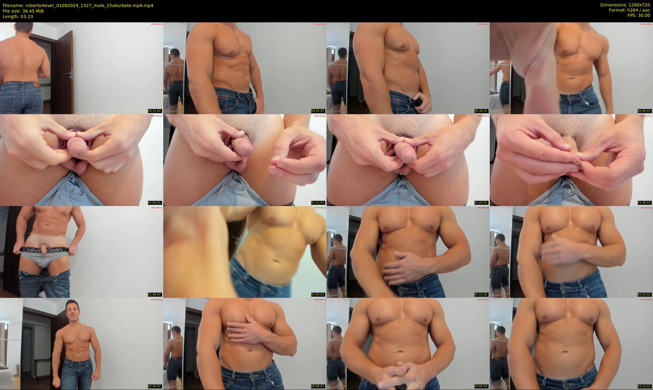 roberto4ever — 4 minute Chaturbate male cam show recording, 720p, Sep 1, 2024