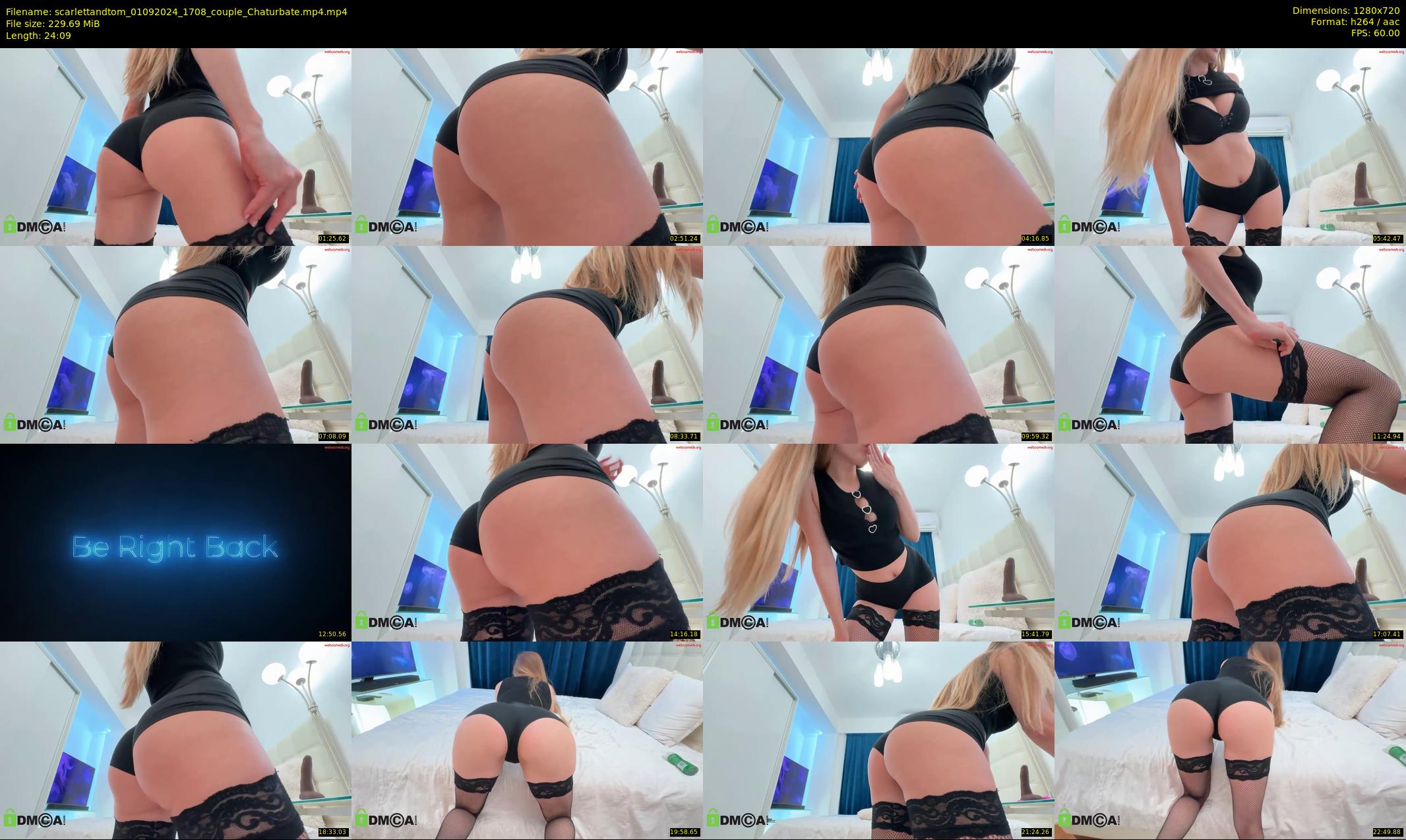 scarlettandtom — 25 minute Chaturbate couple cam show recording, 720p, Sep 1, 2024