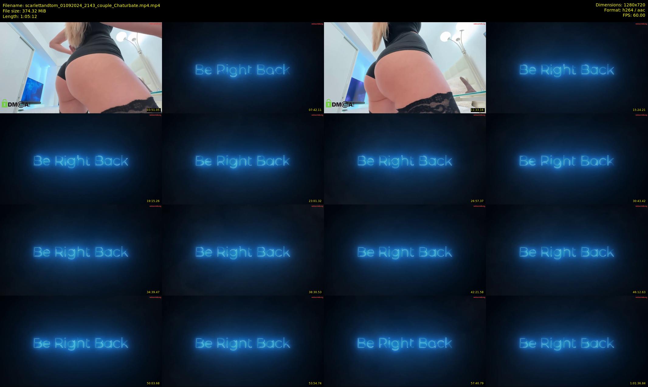 scarlettandtom — 66 minute Chaturbate couple cam show recording, 720p, Sep 1, 2024