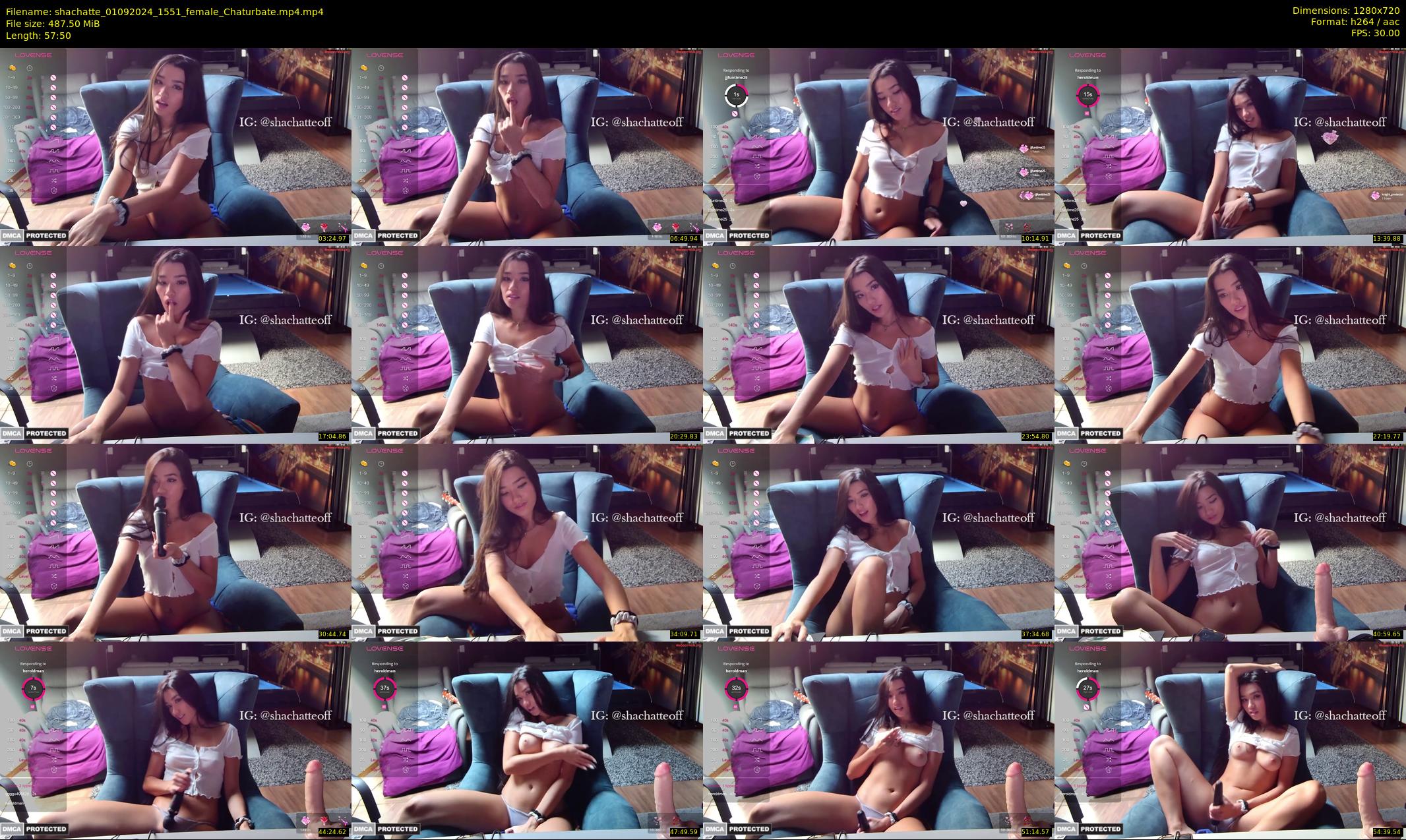 shachatte — 58 minute Chaturbate couple cam show recording, 720p, Sep 1, 2024