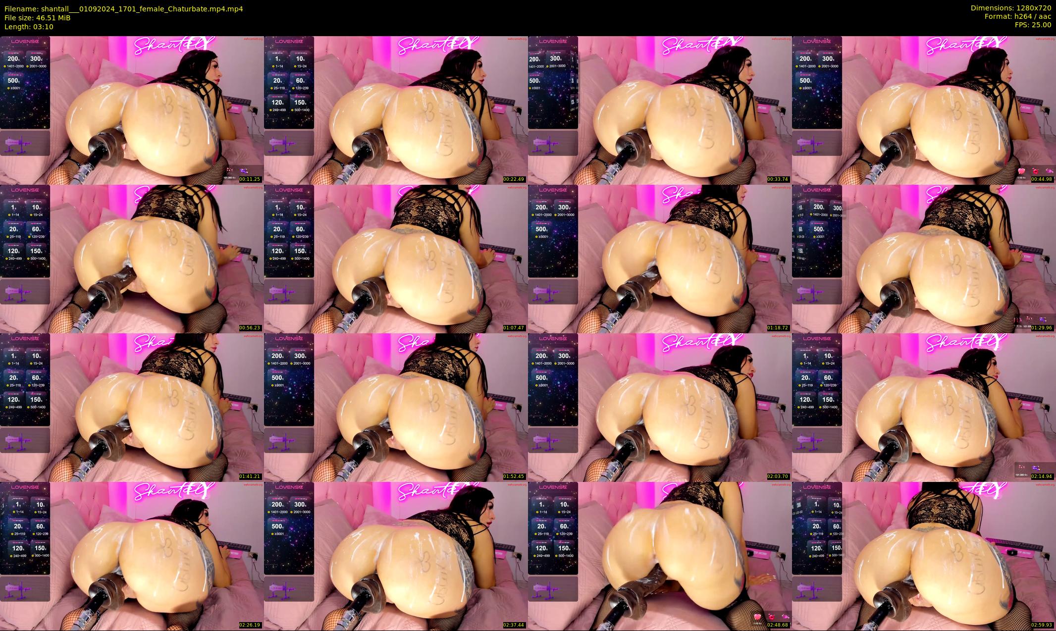 shantall__ — 4 minute Chaturbate female cam show recording, 720p, Sep 1, 2024