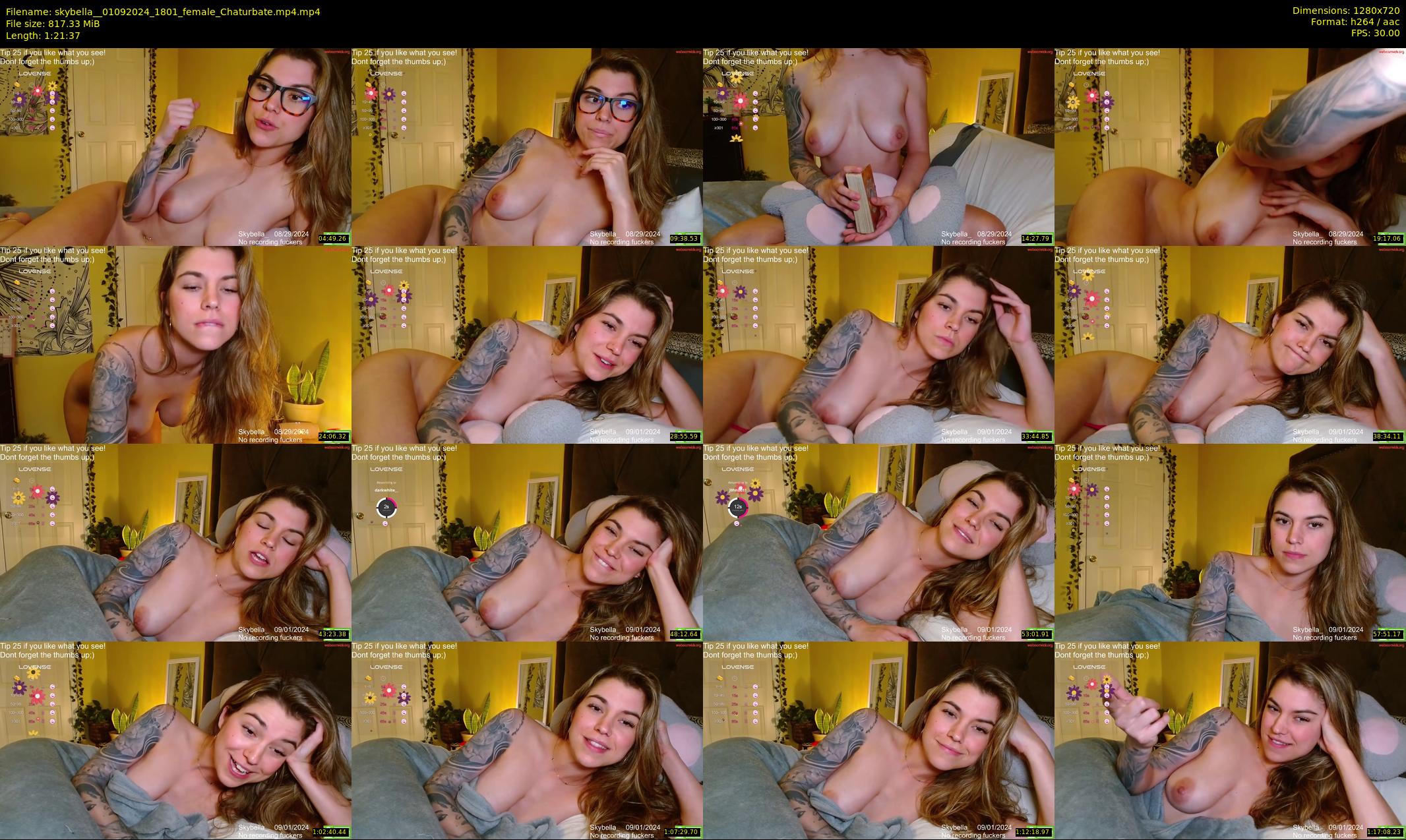 skybella_ — 82 minute Chaturbate female cam show recording, 720p, Sep 1, 2024