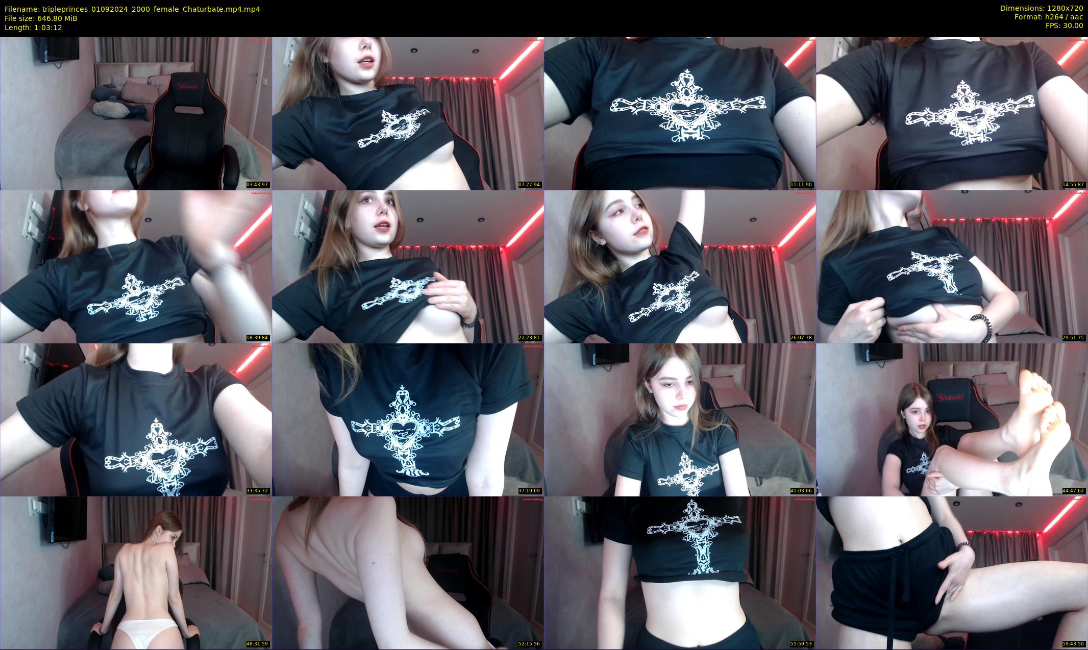 tripleprinces — 64 minute Chaturbate female cam show recording, 720p, Sep 1, 2024