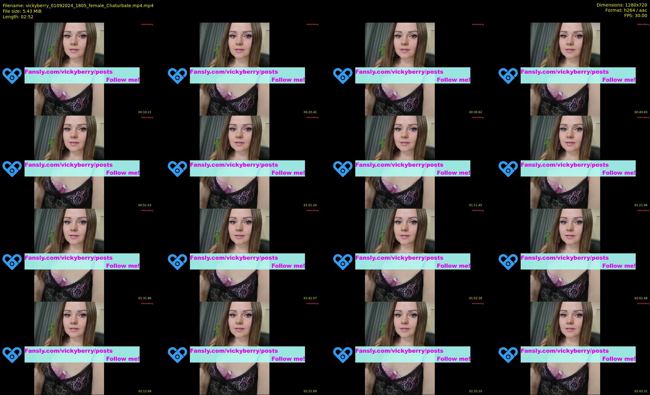 vickyberry — 3 minute Chaturbate female cam show recording, 720p, Sep 1, 2024