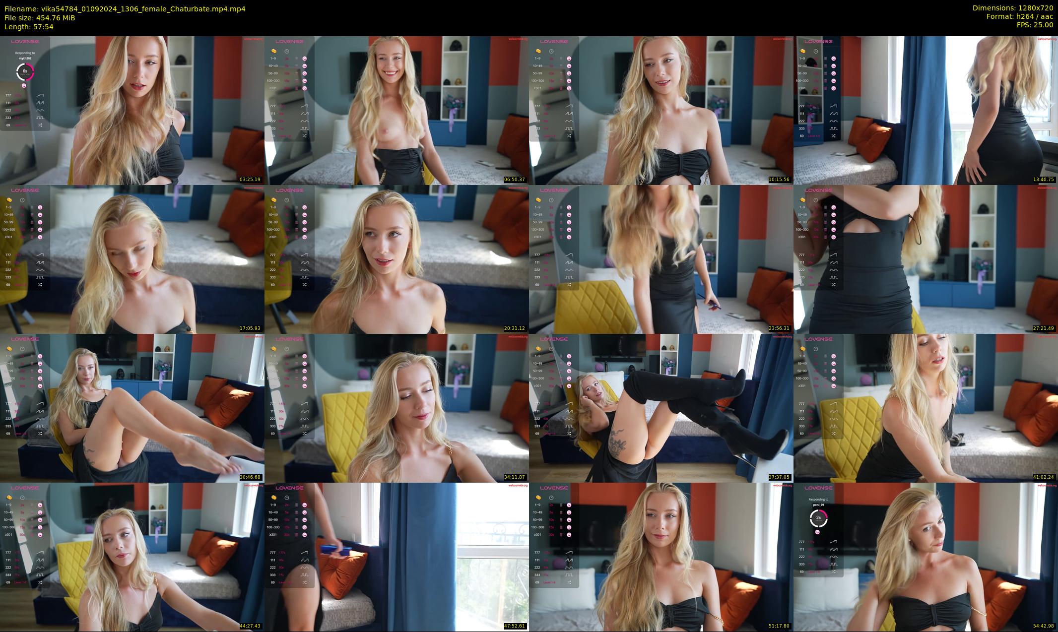 vika54784 — 58 minute Chaturbate female cam show recording, 720p, Sep 1, 2024