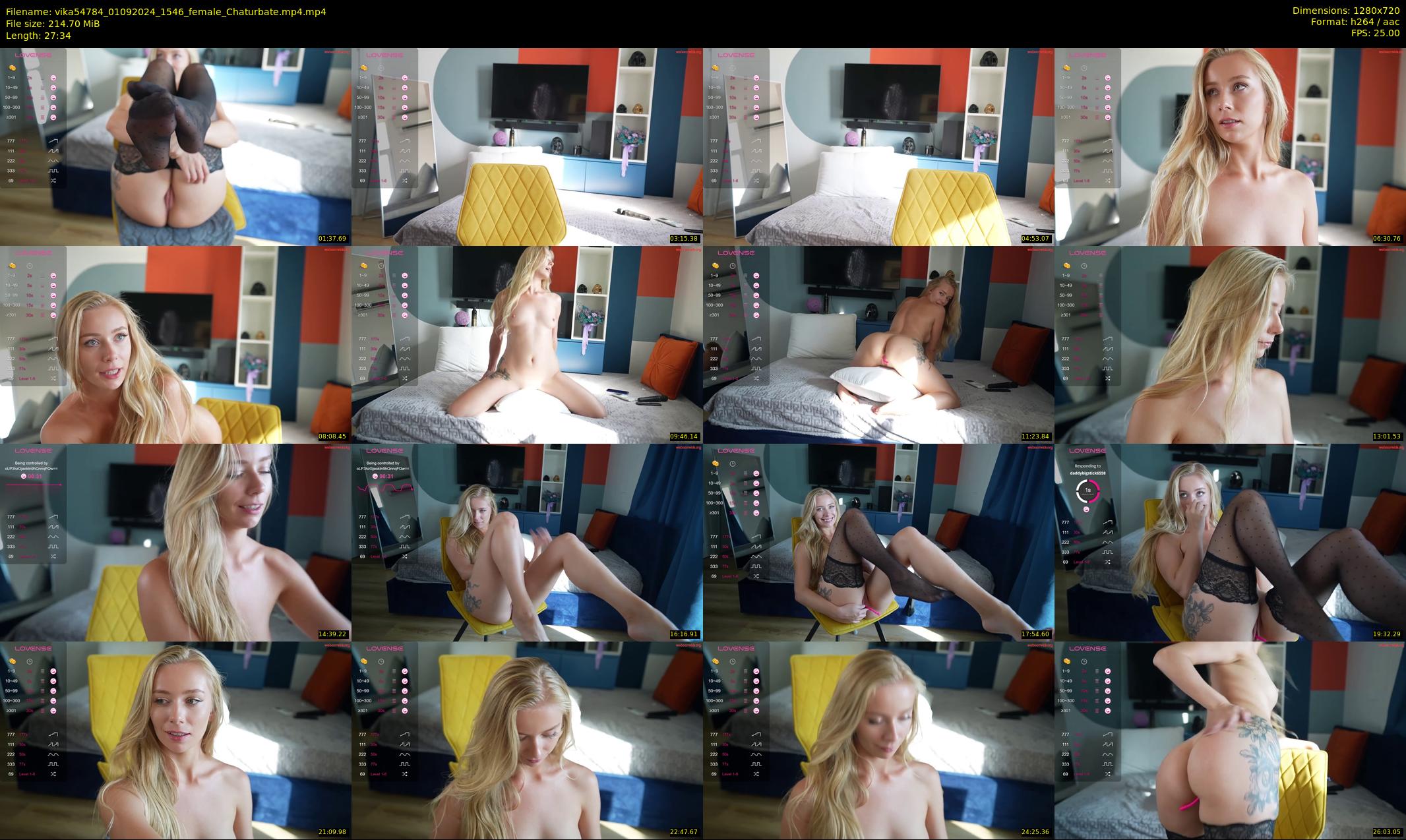 vika54784 — 28 minute Chaturbate female cam show recording, 720p, Sep 1, 2024