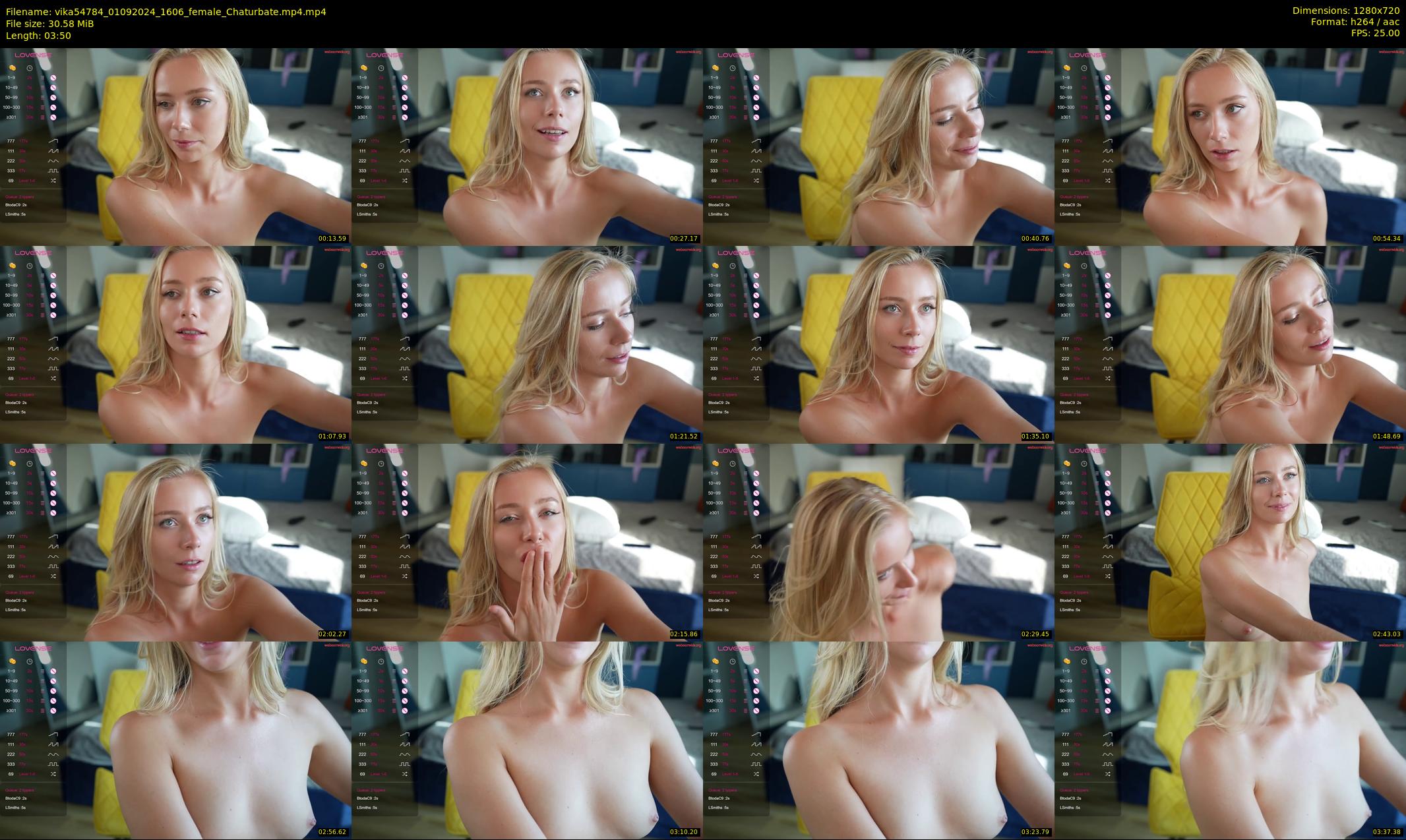 vika54784 — 4 minute Chaturbate female cam show recording, 720p, Sep 1, 2024