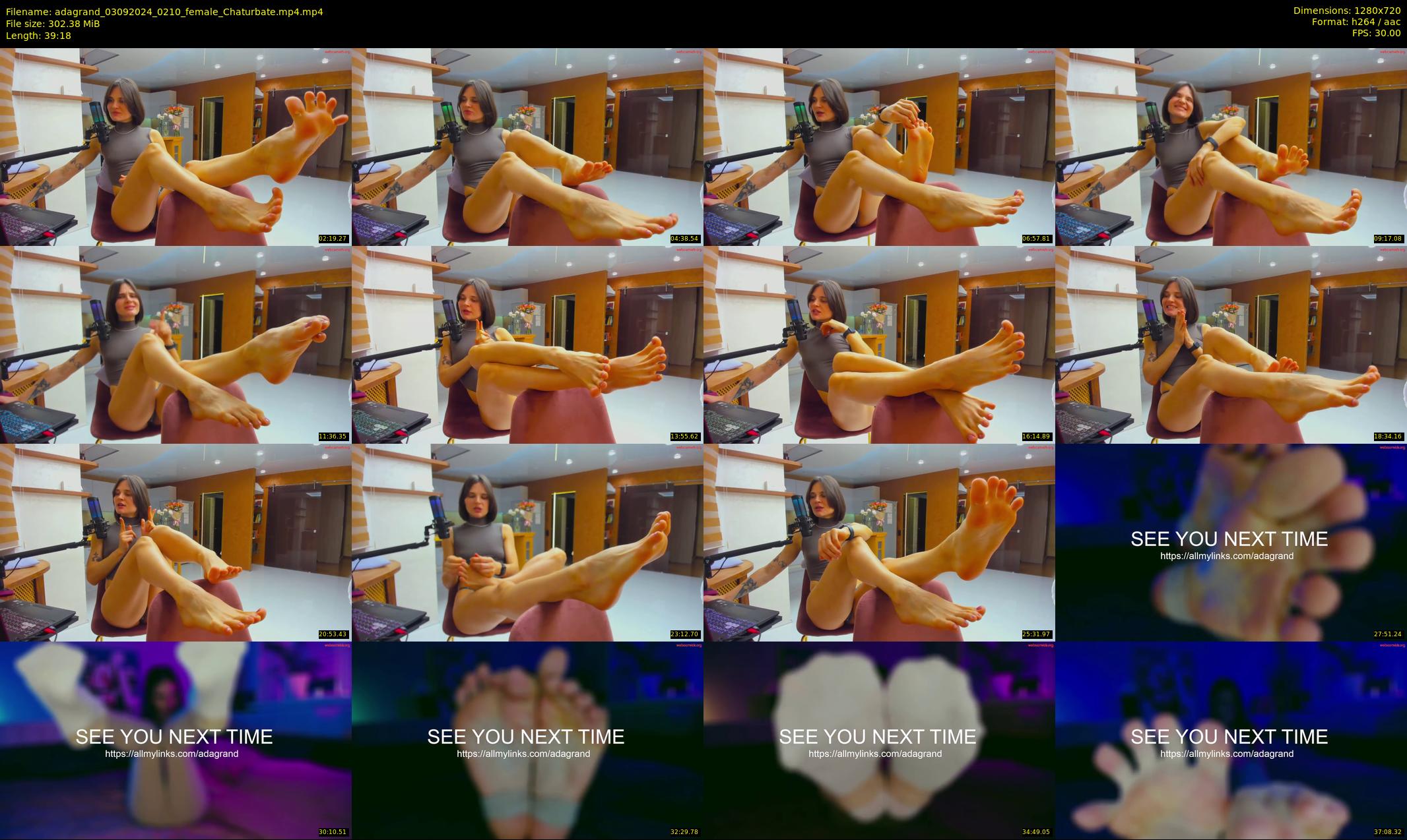 adagrand — 40 minute Chaturbate female cam show recording, 720p, Sep 3, 2024