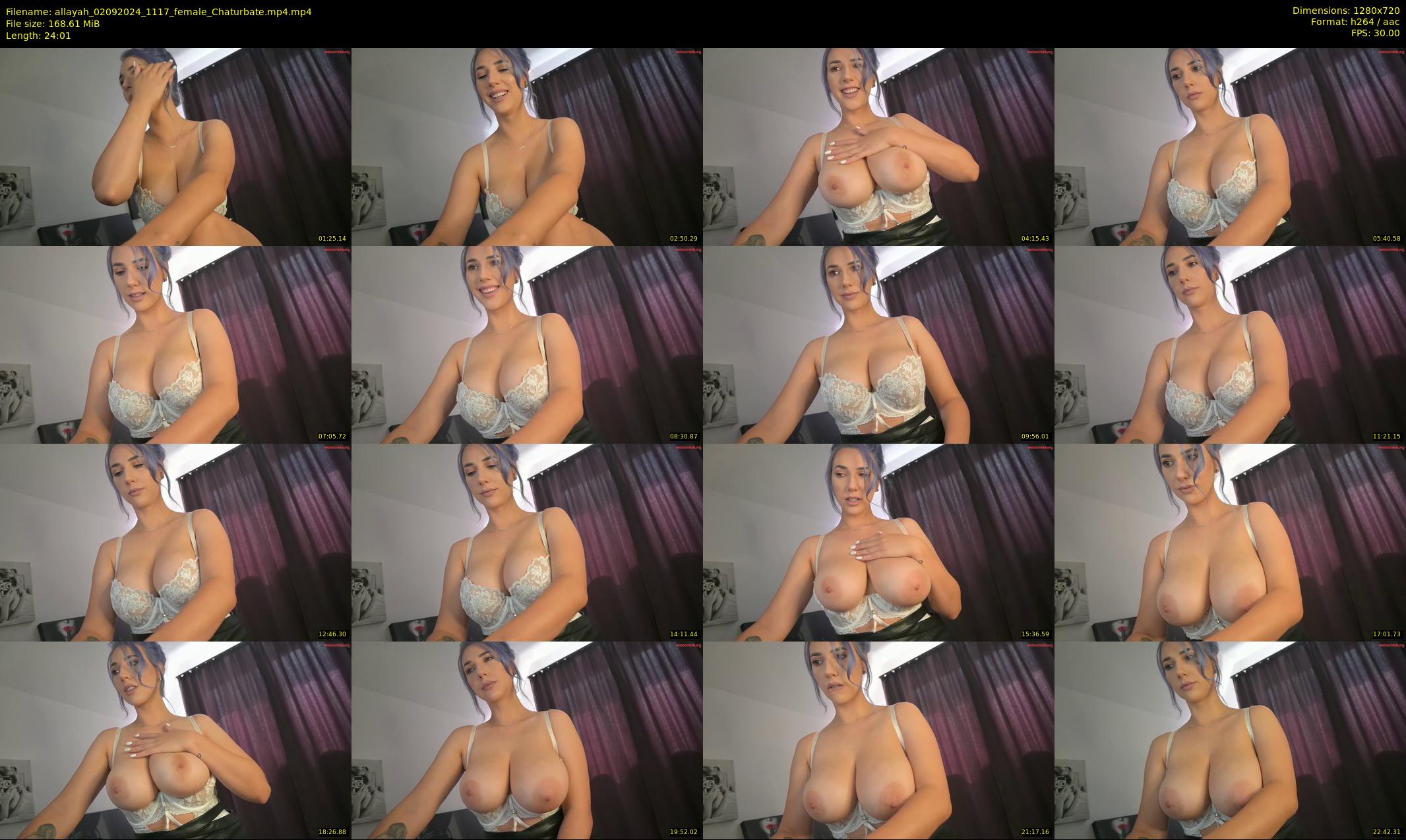 allayah — 25 minute Chaturbate female cam show recording, 720p, Sep 2, 2024