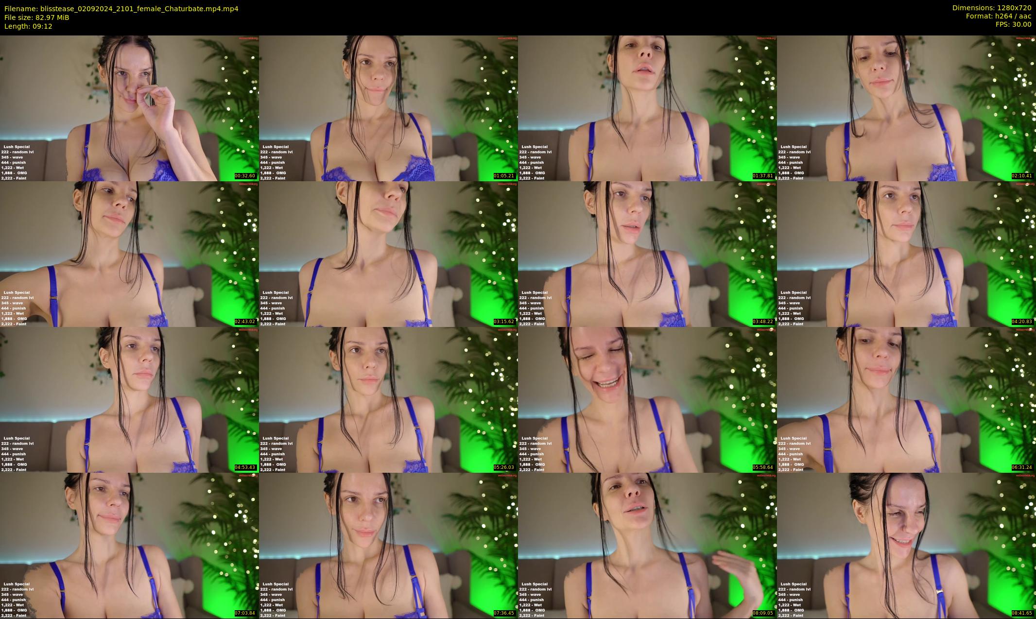 blisstease — 10 minute Chaturbate female cam show recording, 720p, Sep 2, 2024
