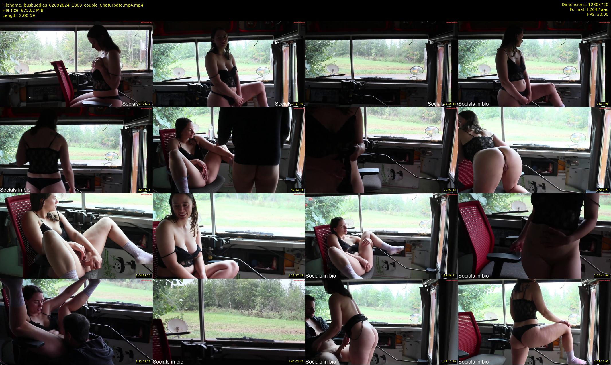 busbuddies — 121 minute Chaturbate couple cam show recording, 720p, Sep 2, 2024