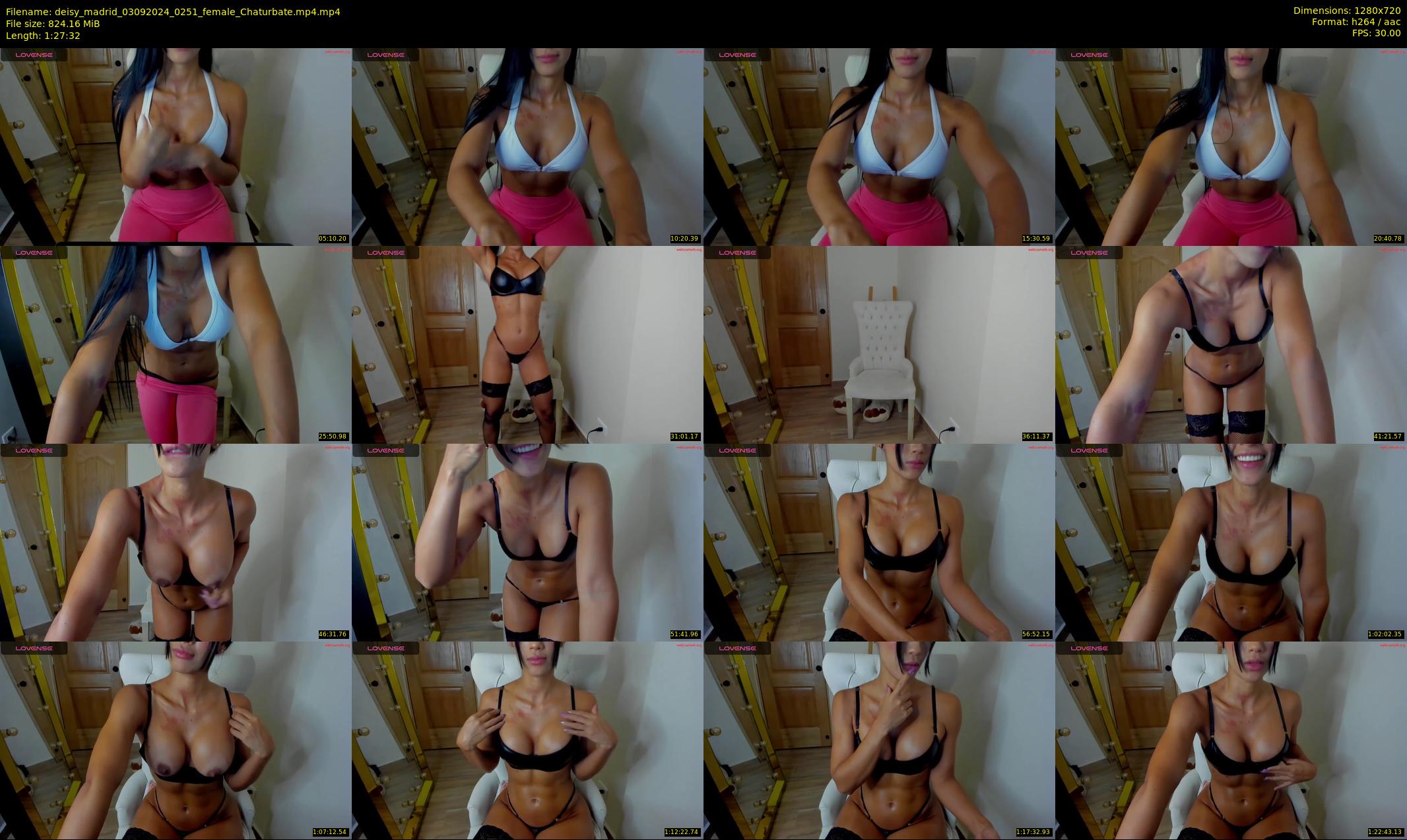 deisy_madrid — 88 minute Chaturbate female cam show recording, 720p, Sep 3, 2024