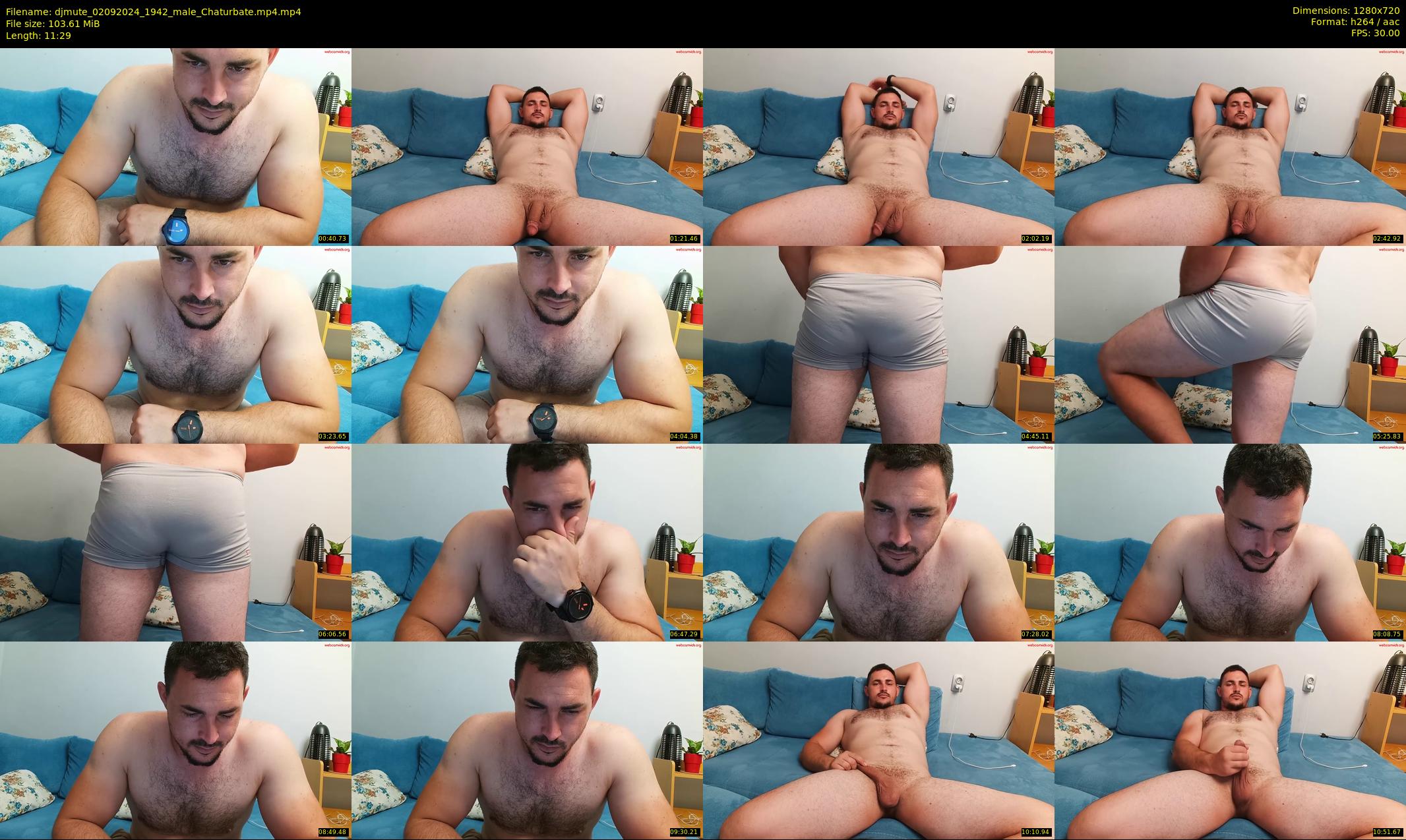 djmute — 12 minute Chaturbate male cam show recording, 720p, Sep 2, 2024