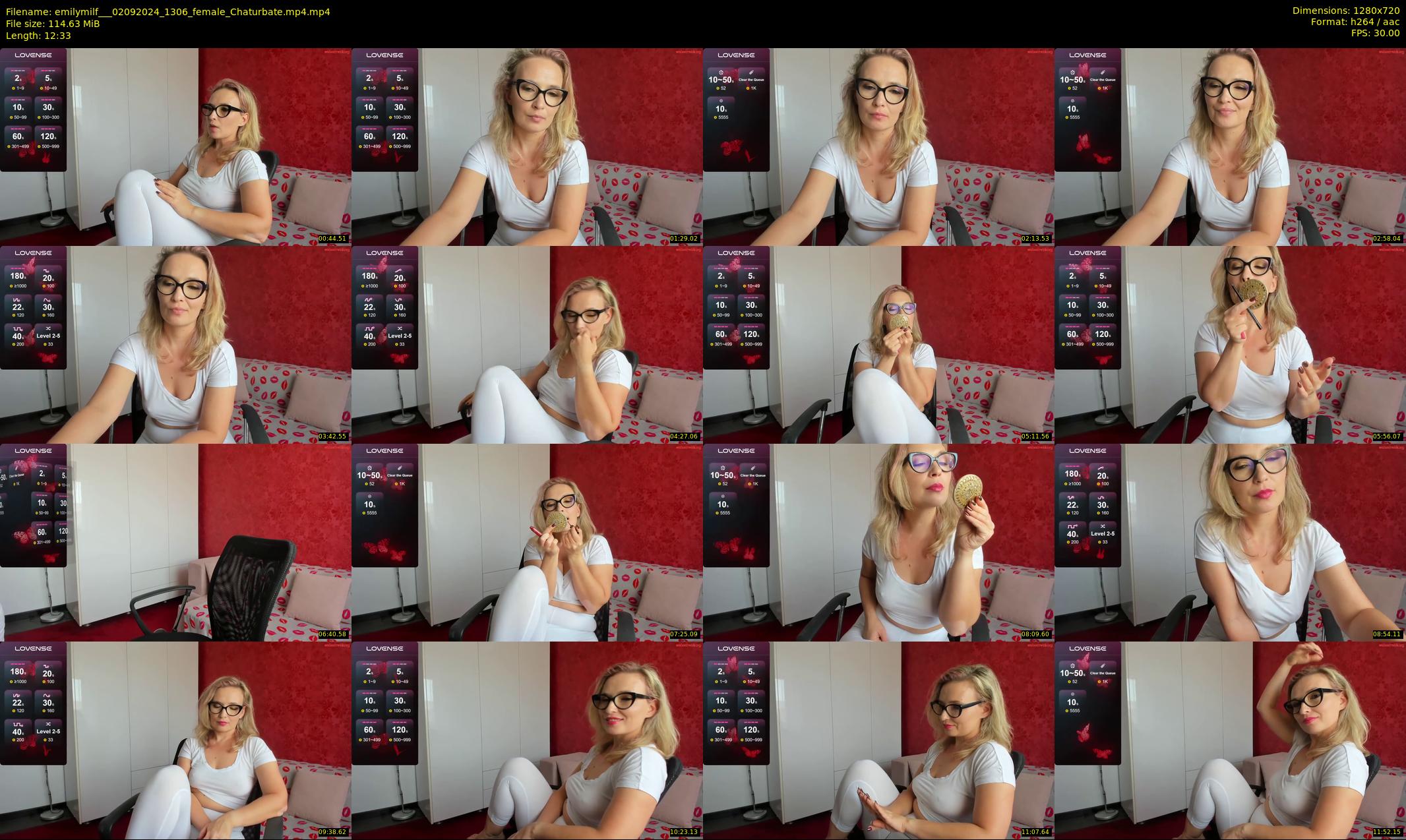 emilymilf__ — 13 minute Chaturbate female cam show recording, 720p, Sep 2, 2024