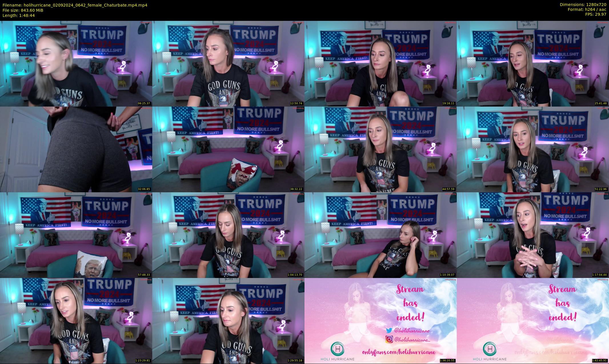 holihurricane — 109 minute Chaturbate female cam show recording, 720p, Sep 2, 2024