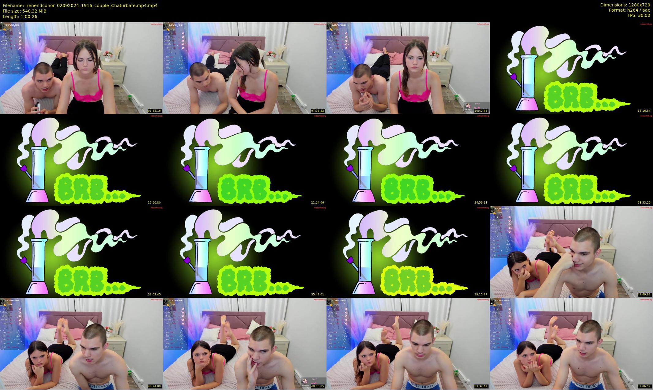 irenendconor — 61 minute Chaturbate couple cam show recording, 720p, Sep 2, 2024