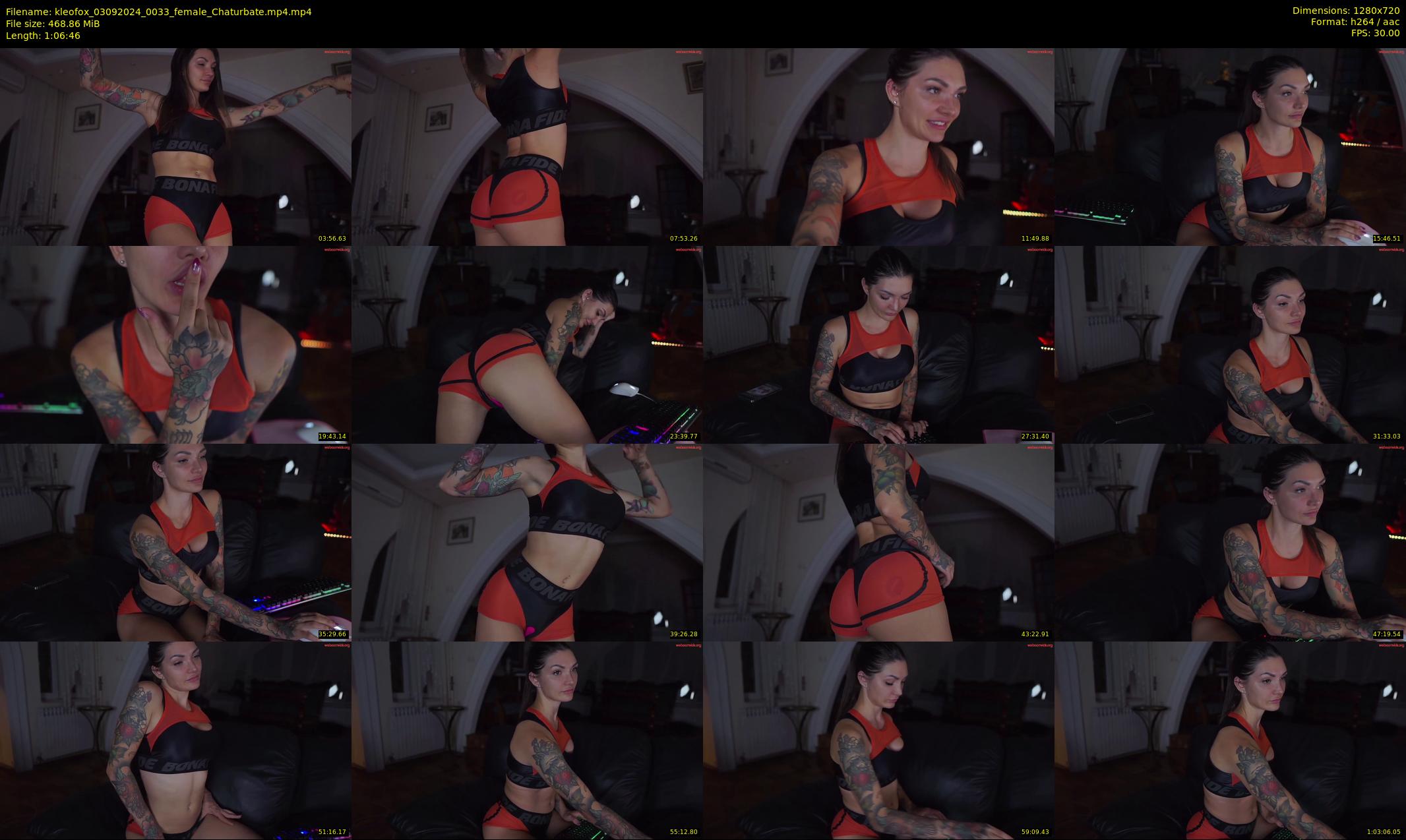 kleofox — 67 minute Chaturbate female cam show recording, 720p, Sep 3, 2024