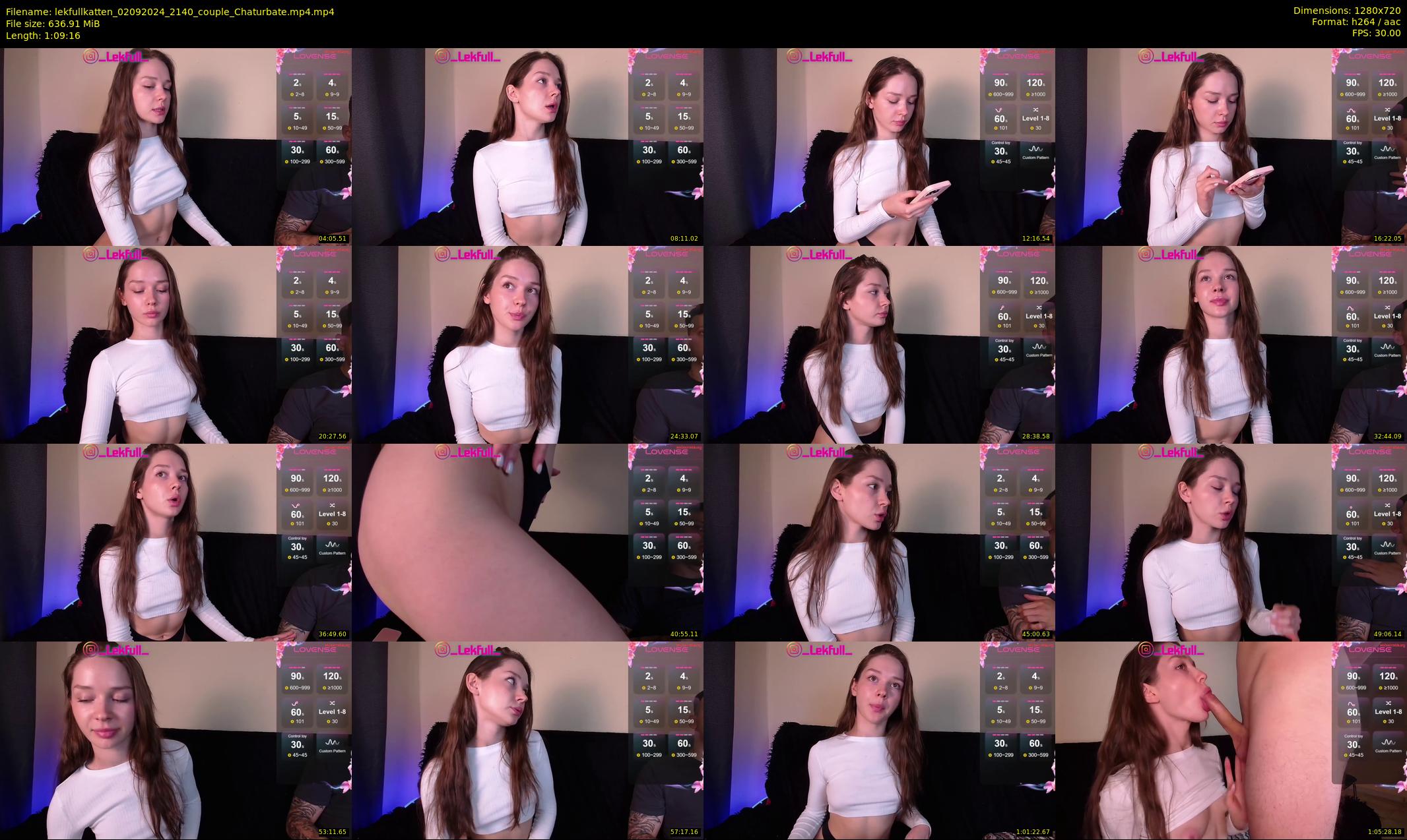 lekfullkatten — 70 minute Chaturbate couple cam show recording, 720p, Sep 2, 2024