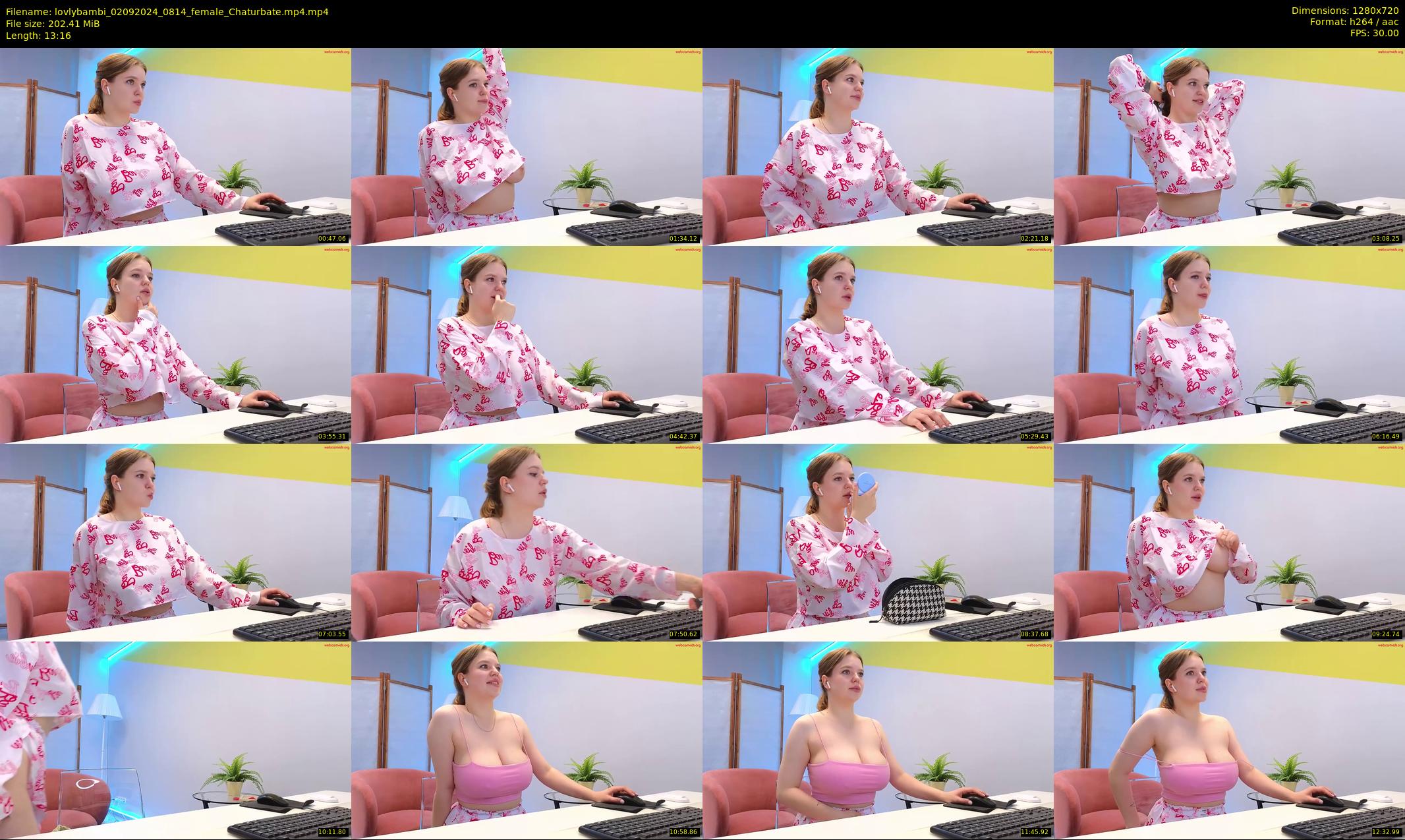 lovlybambi — 14 minute Chaturbate female cam show recording, 720p, Sep 2, 2024