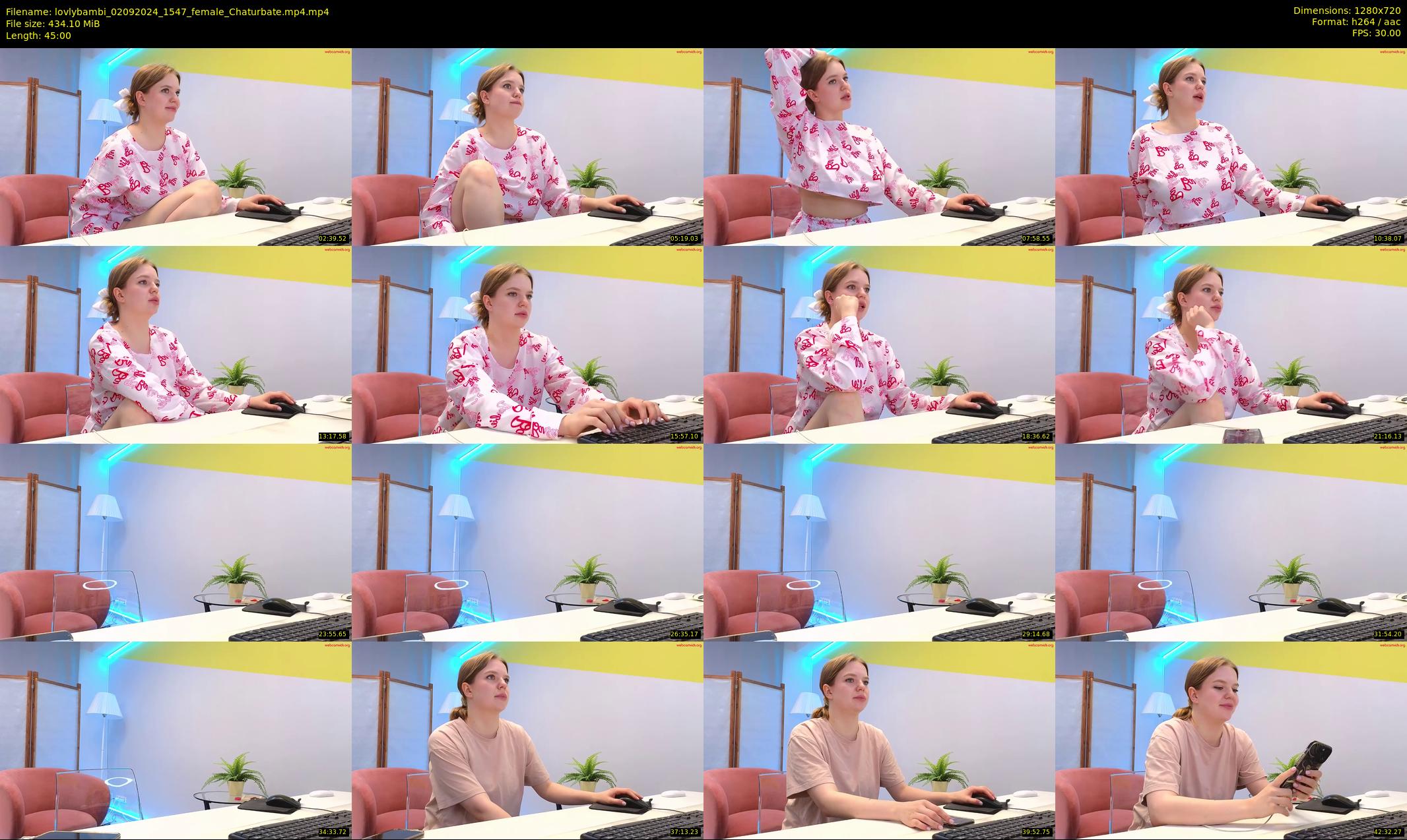 lovlybambi — 45 minute Chaturbate female cam show recording, 720p, Sep 2, 2024