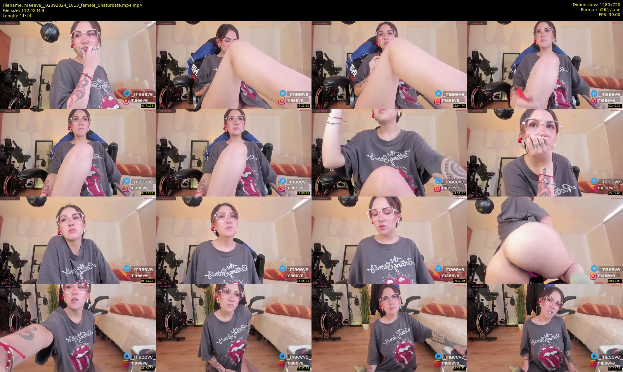 maeeve_ — 12 minute Chaturbate female cam show recording, 720p, Sep 2, 2024