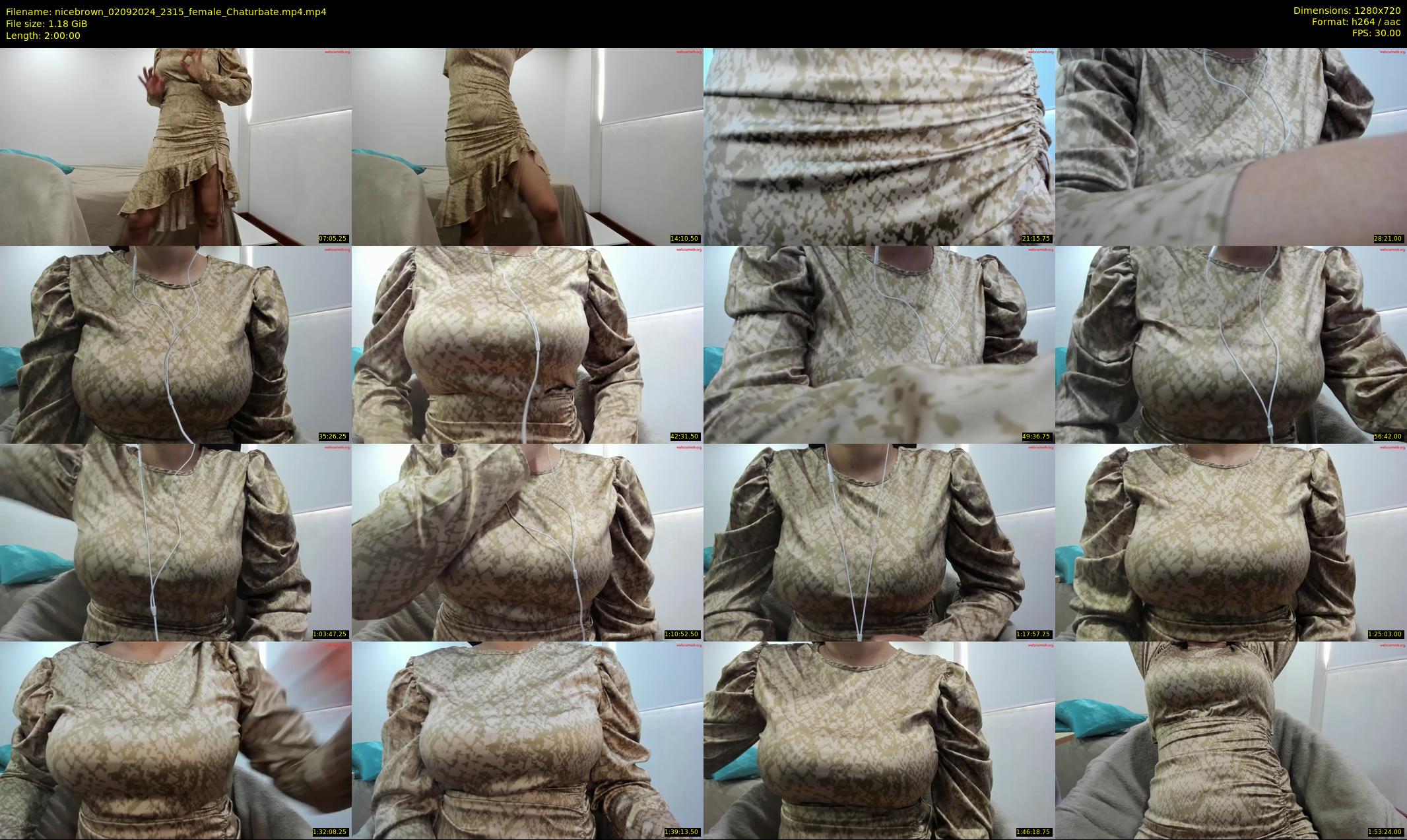 nicebrown — 120 minute Chaturbate female cam show recording, 720p, Sep 2, 2024