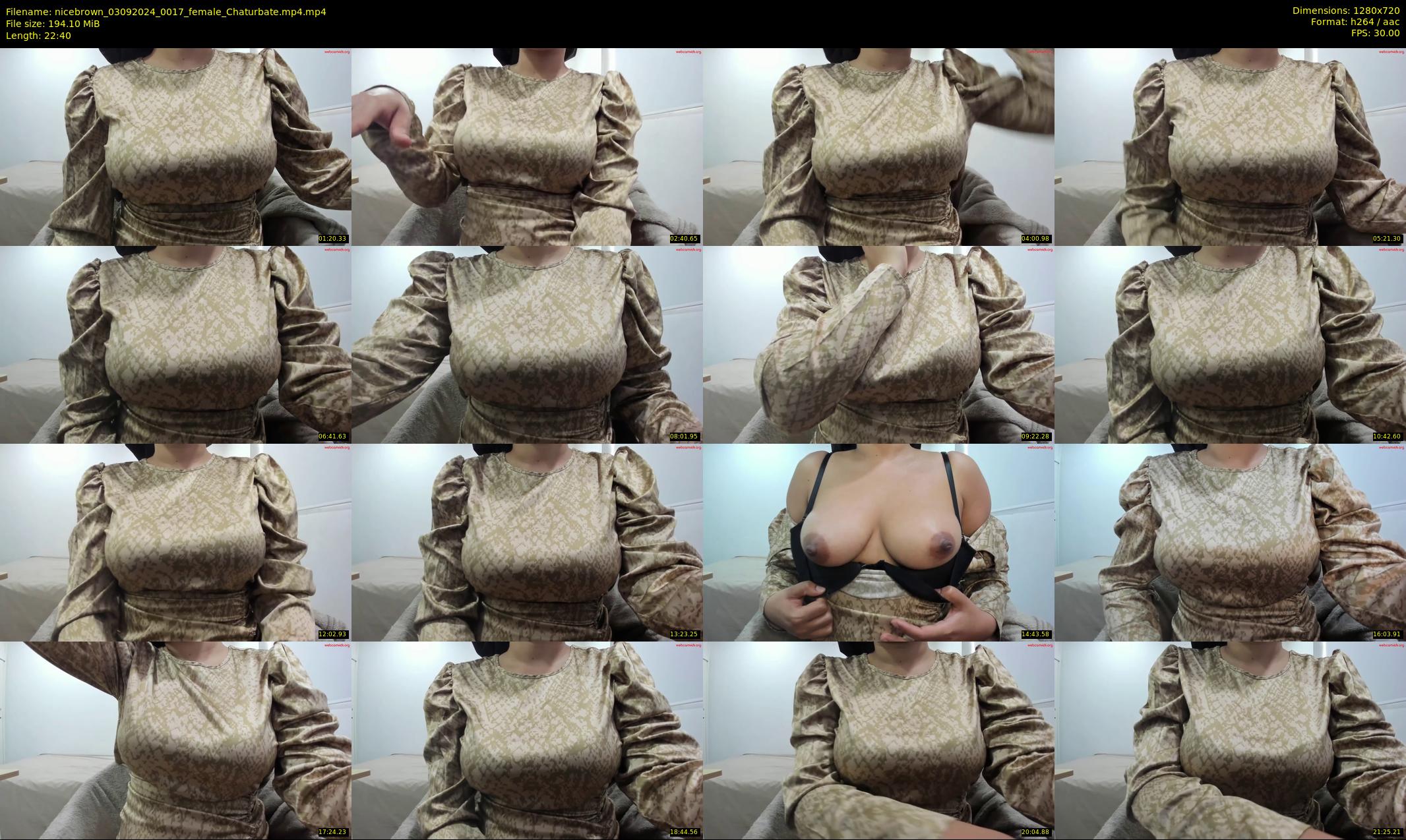 nicebrown — 23 minute Chaturbate female cam show recording, 720p, Sep 3, 2024