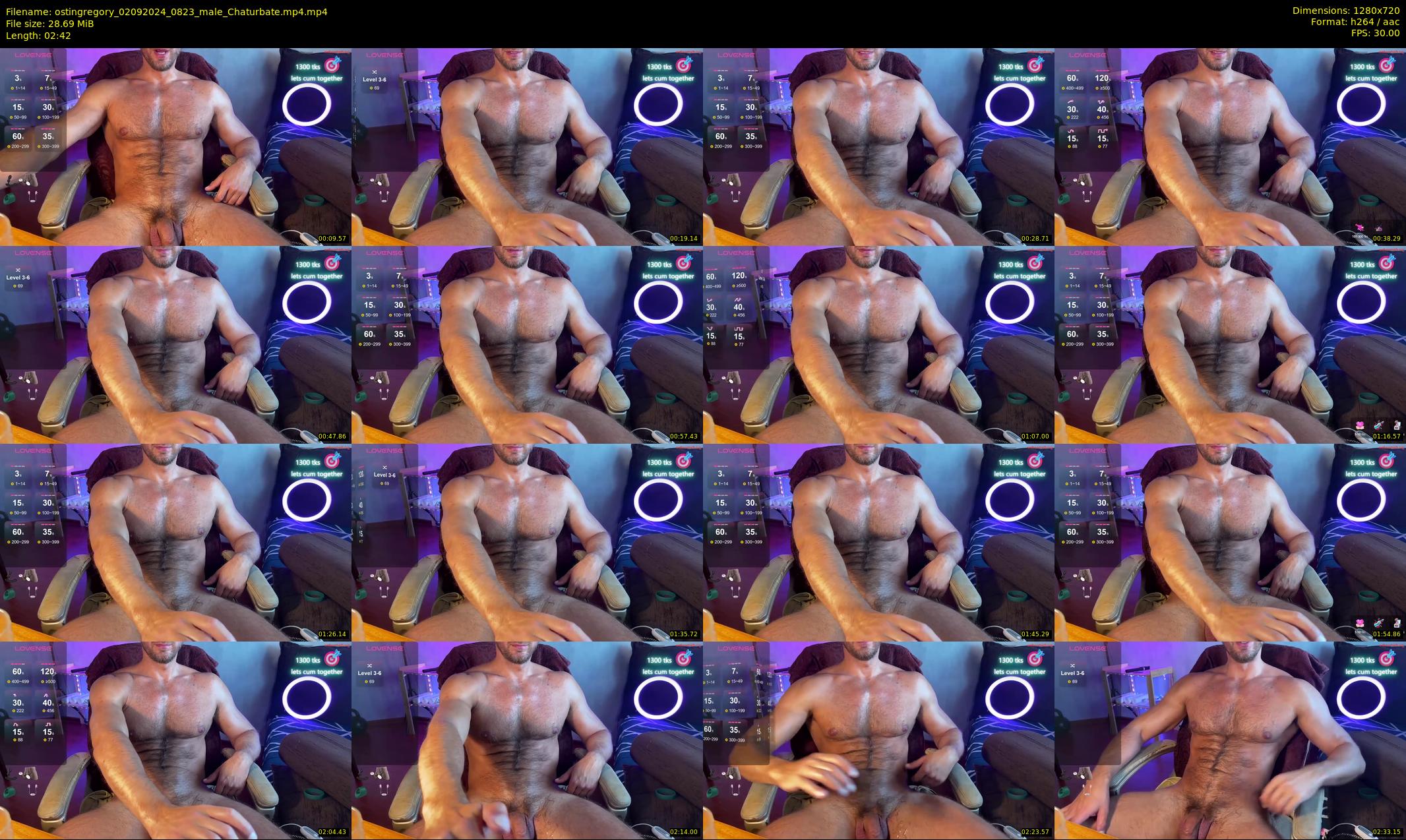 ostingregory — 3 minute Chaturbate male cam show recording, 720p, Sep 2, 2024