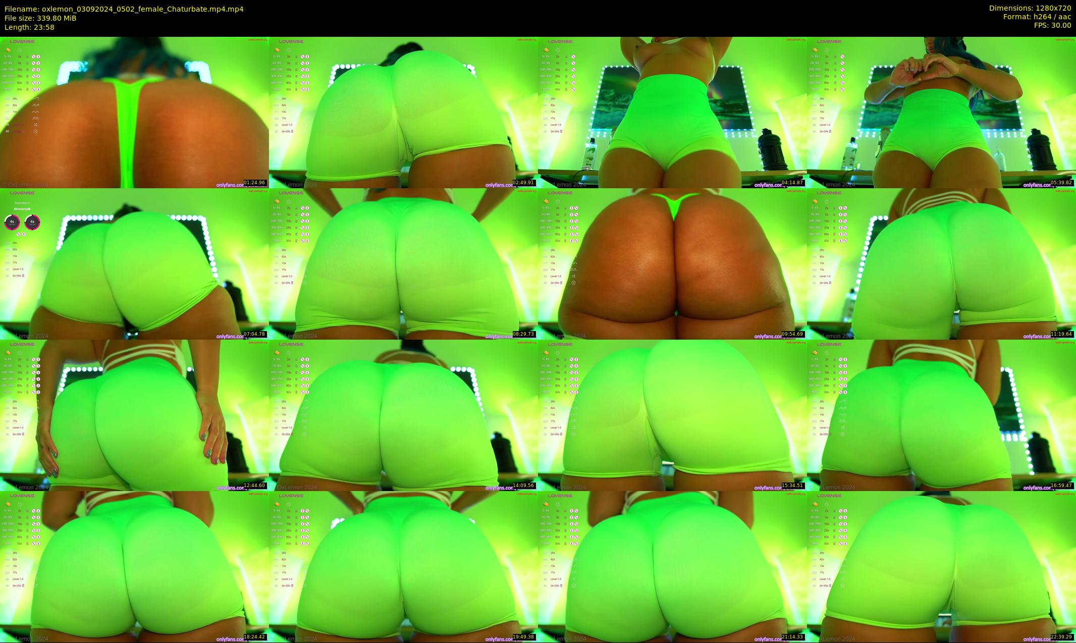 oxlemon — 24 minute Chaturbate female cam show recording, 720p, Sep 3, 2024