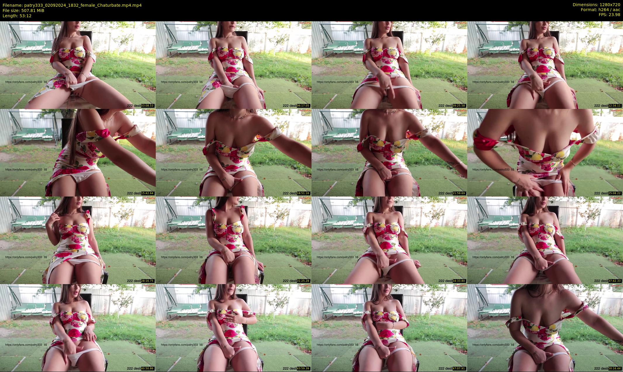 patry333 — 54 minute Chaturbate female cam show recording, 720p, Sep 2, 2024