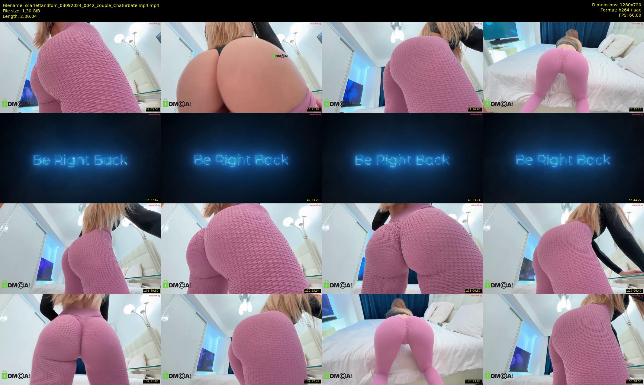 scarlettandtom — 121 minute Chaturbate couple cam show recording, 720p, Sep 3, 2024