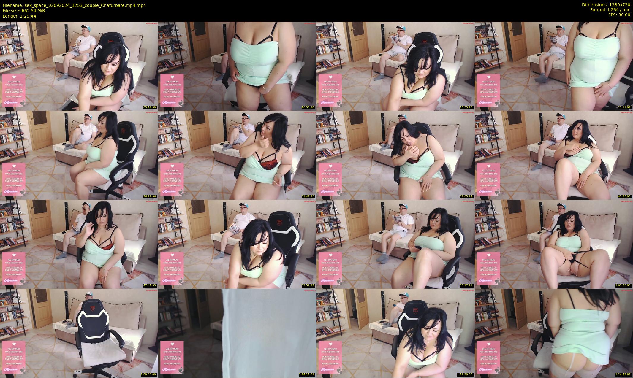 sex_space — 90 minute Chaturbate couple cam show recording, 720p, Sep 2, 2024