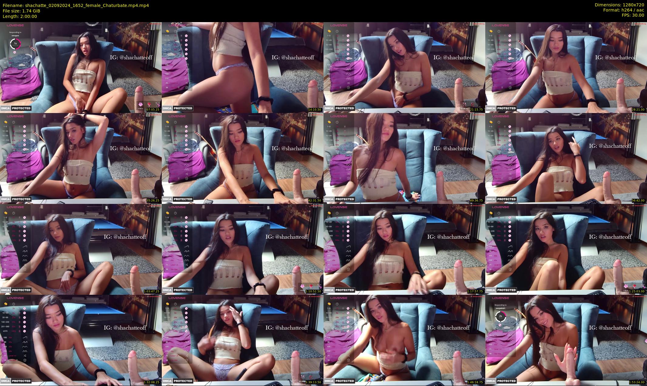 shachatte — 120 minute Chaturbate couple cam show recording, 720p, Sep 2, 2024