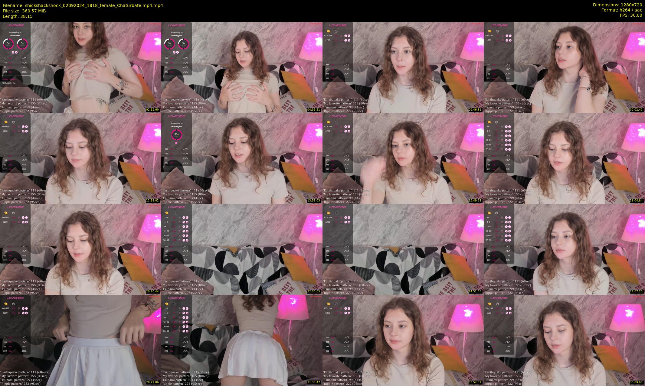 shickshackshock — 39 minute Chaturbate female cam show recording, 720p, Sep 2, 2024