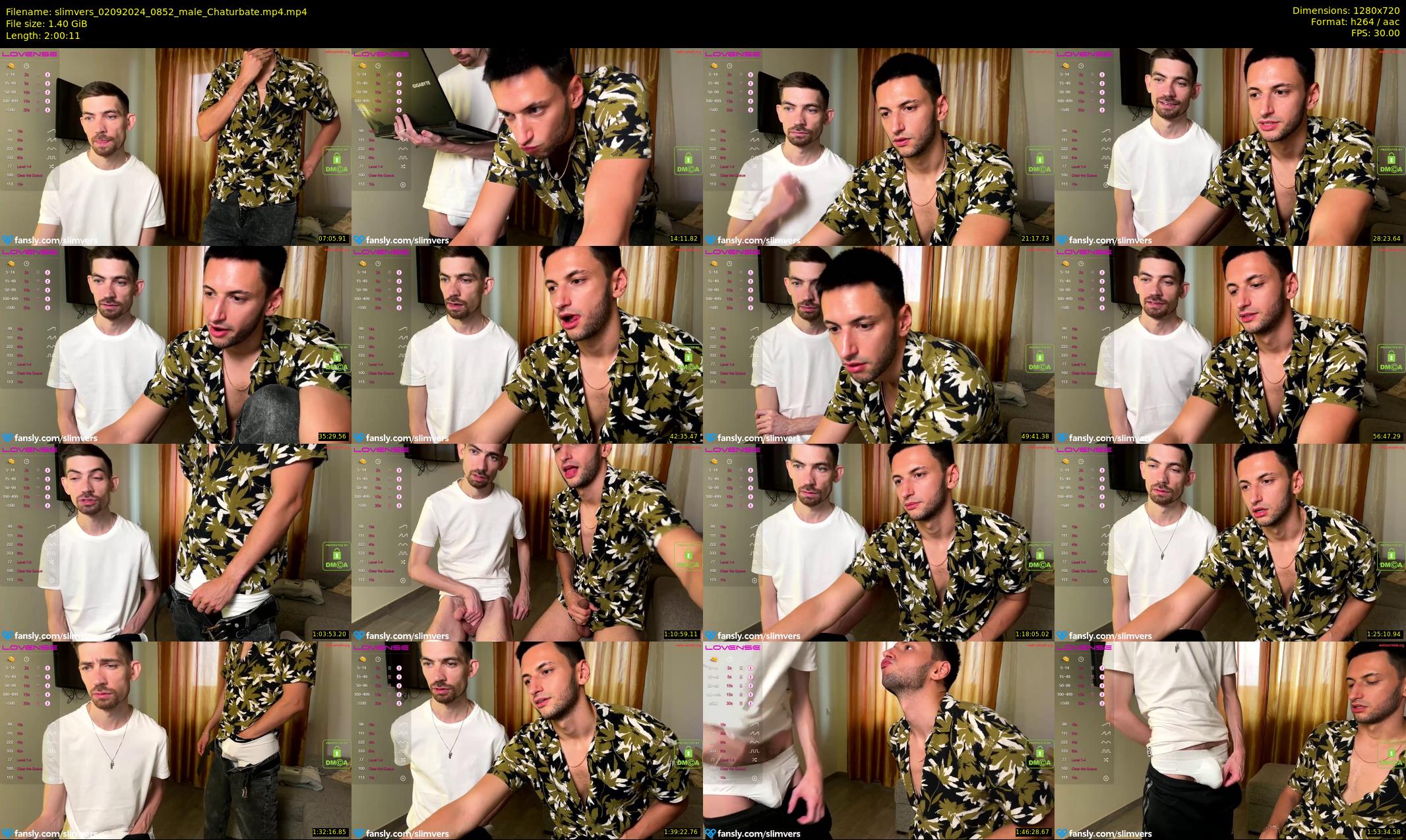 slimvers — 121 minute Chaturbate male cam show recording, 720p, Sep 2, 2024