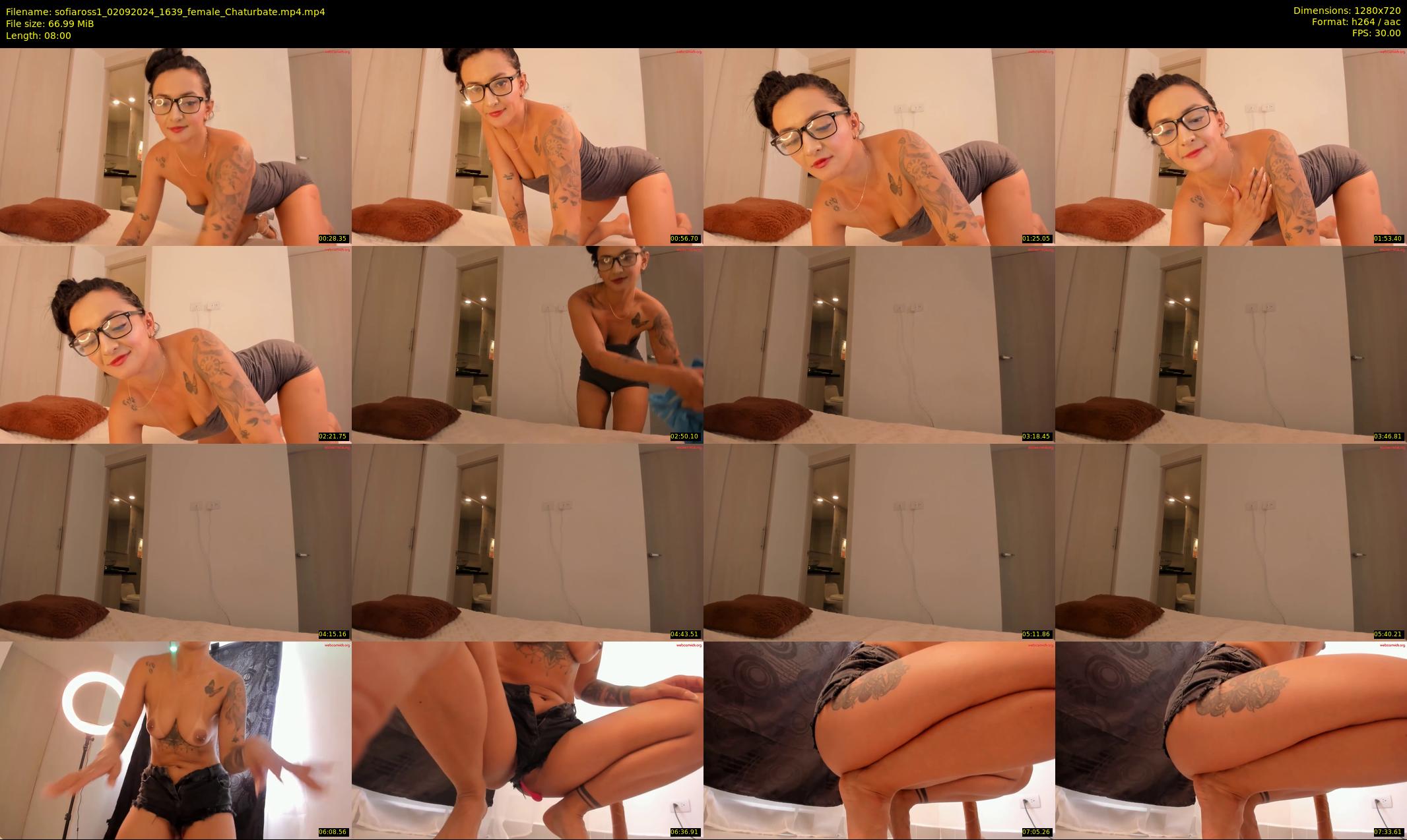 sofiaross1 — 8 minute Chaturbate female cam show recording, 720p, Sep 2, 2024