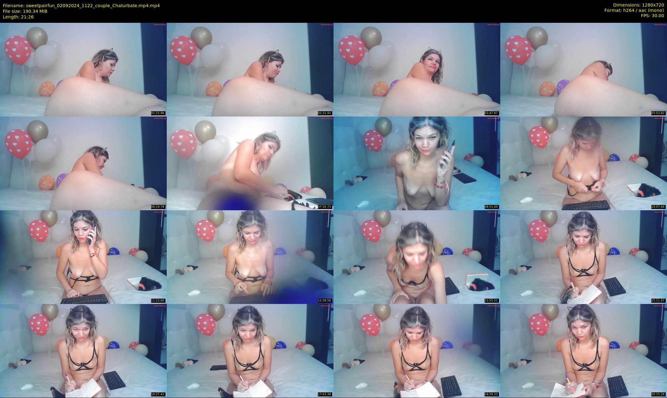 sweetpairfun — 22 minute Chaturbate couple cam show recording, 720p, Sep 2, 2024