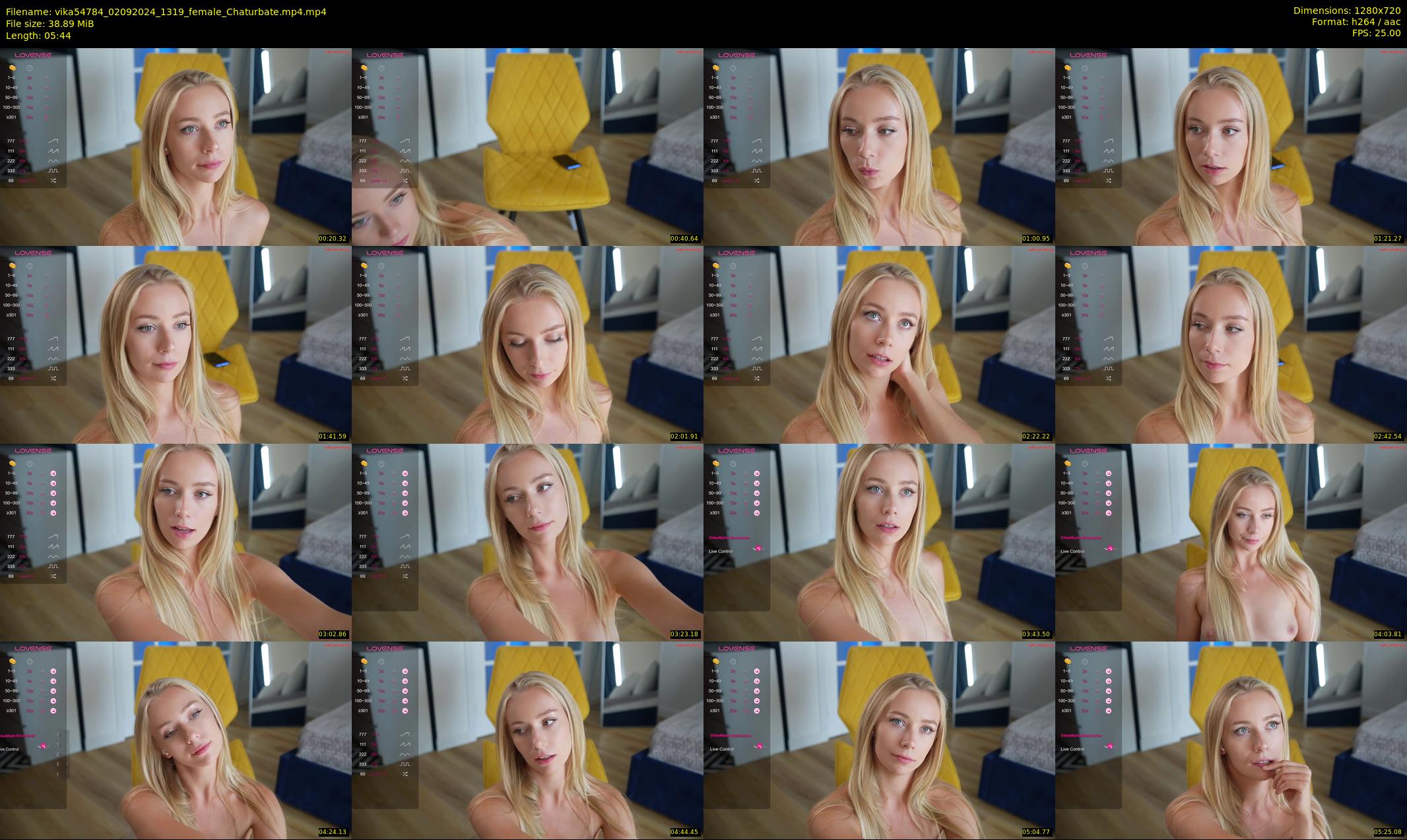 vika54784 — 6 minute Chaturbate female cam show recording, 720p, Sep 2, 2024