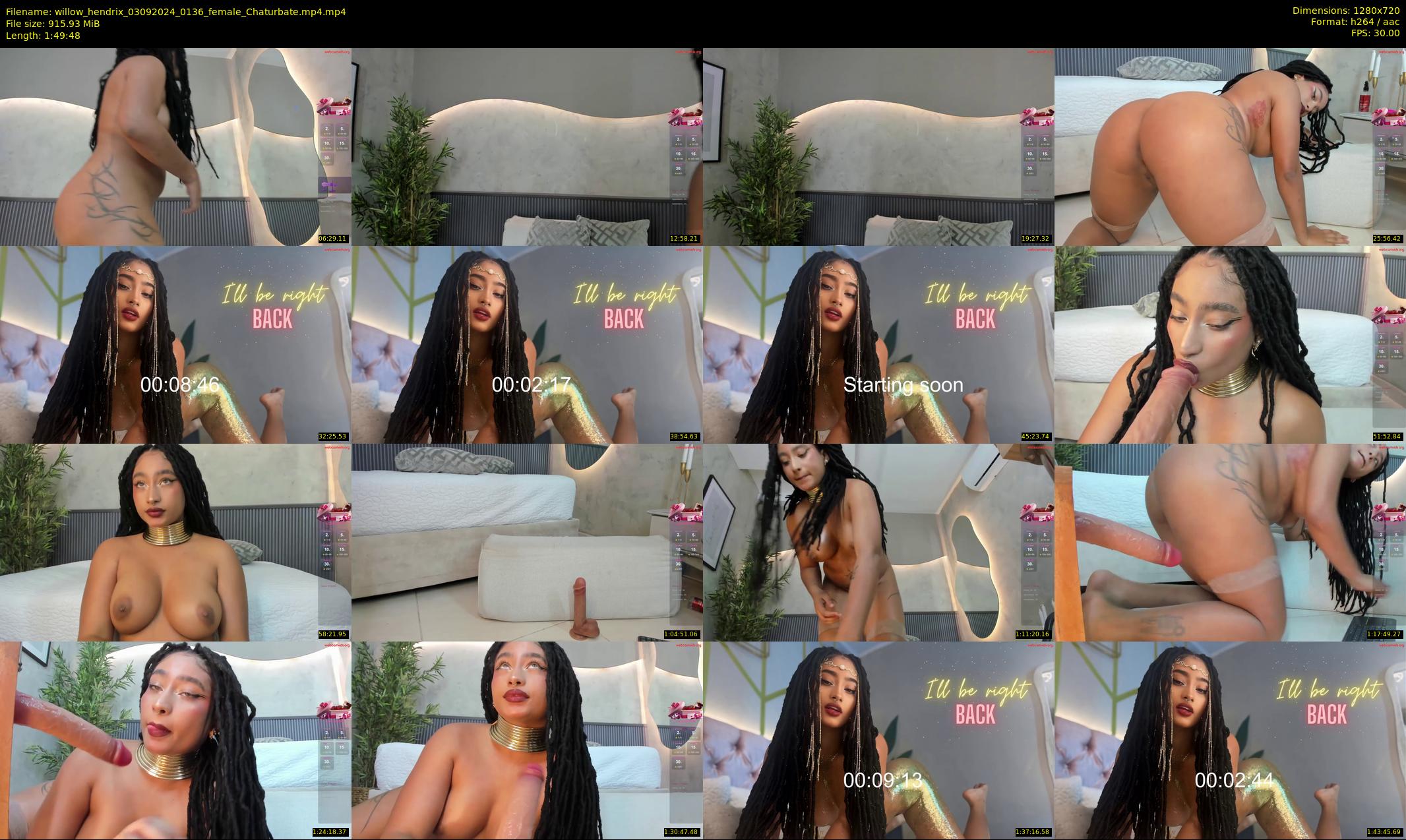 willow_hendrix — 110 minute Chaturbate female cam show recording, 720p, Sep 3, 2024